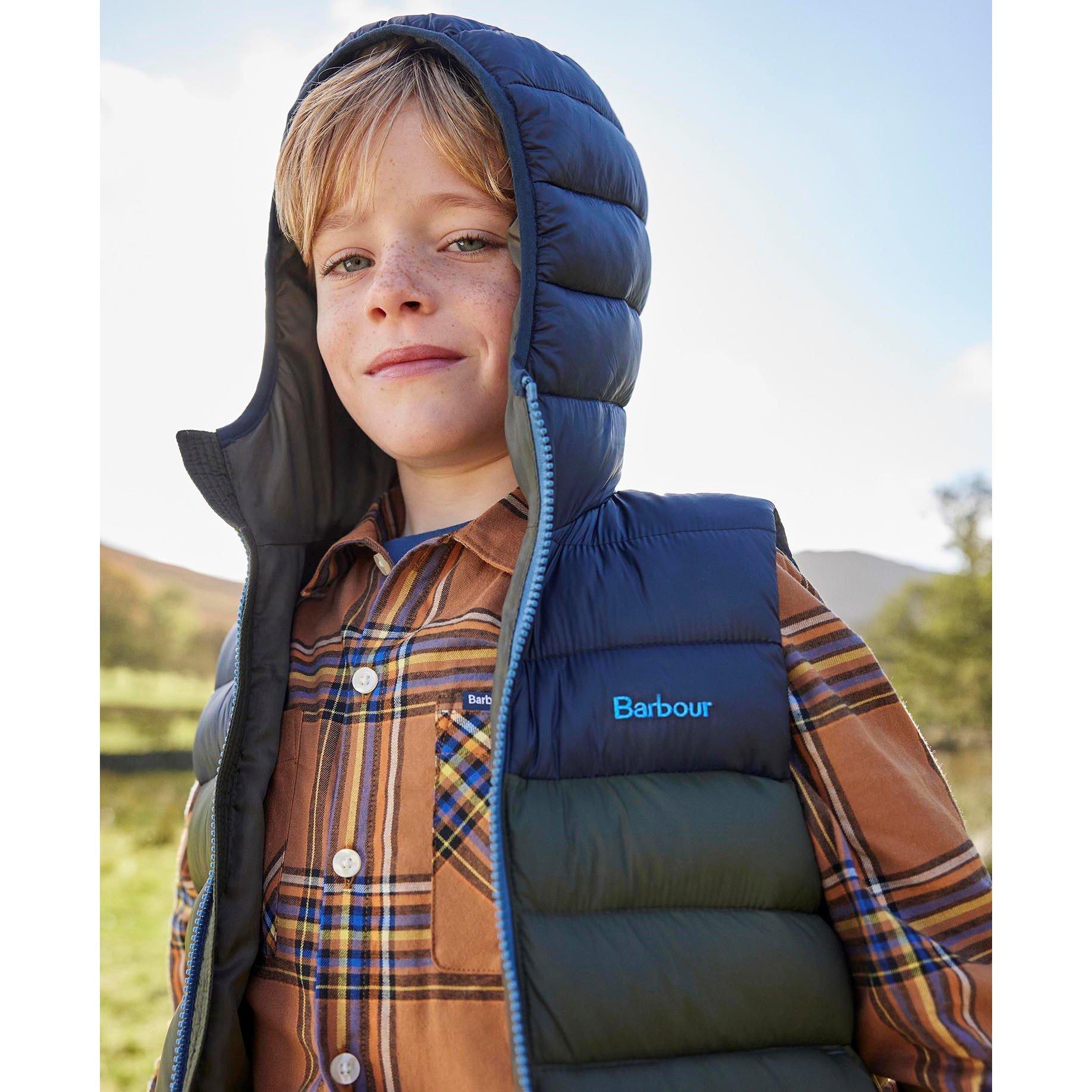 Olive OL51 - Barbour - Kids' Roker Water Resistant Quilted Gilet - 8