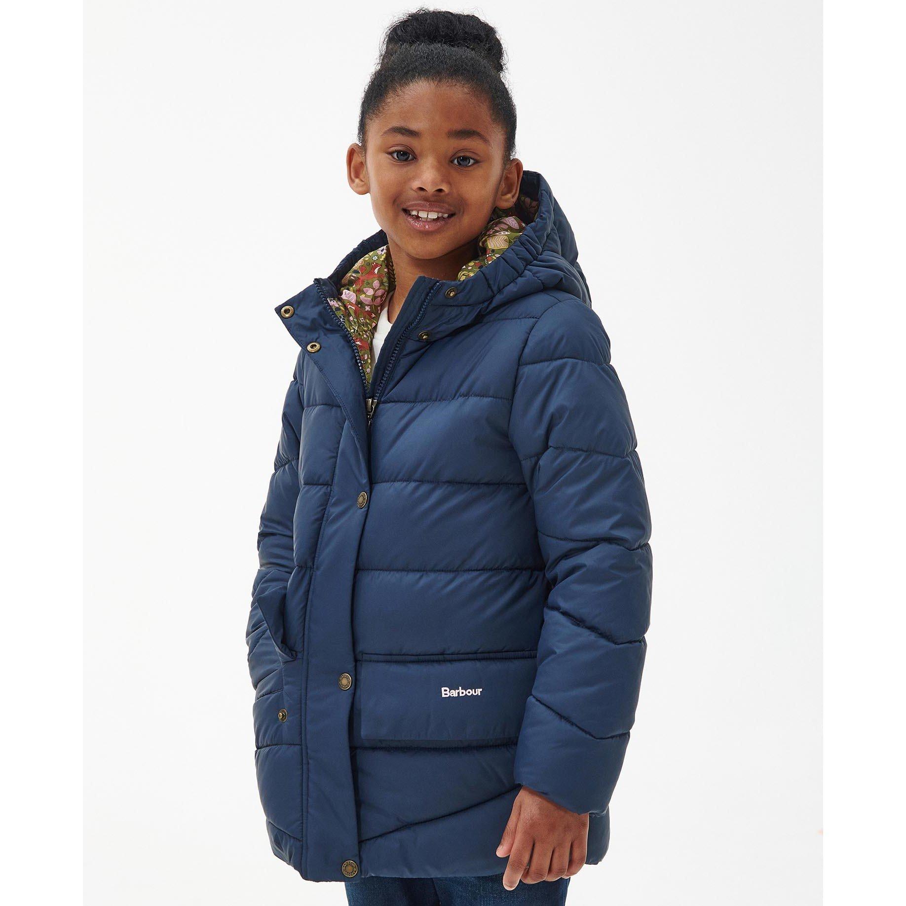 Navy NY51 - Barbour - Girls' Bracken Quilted Jacket - 2