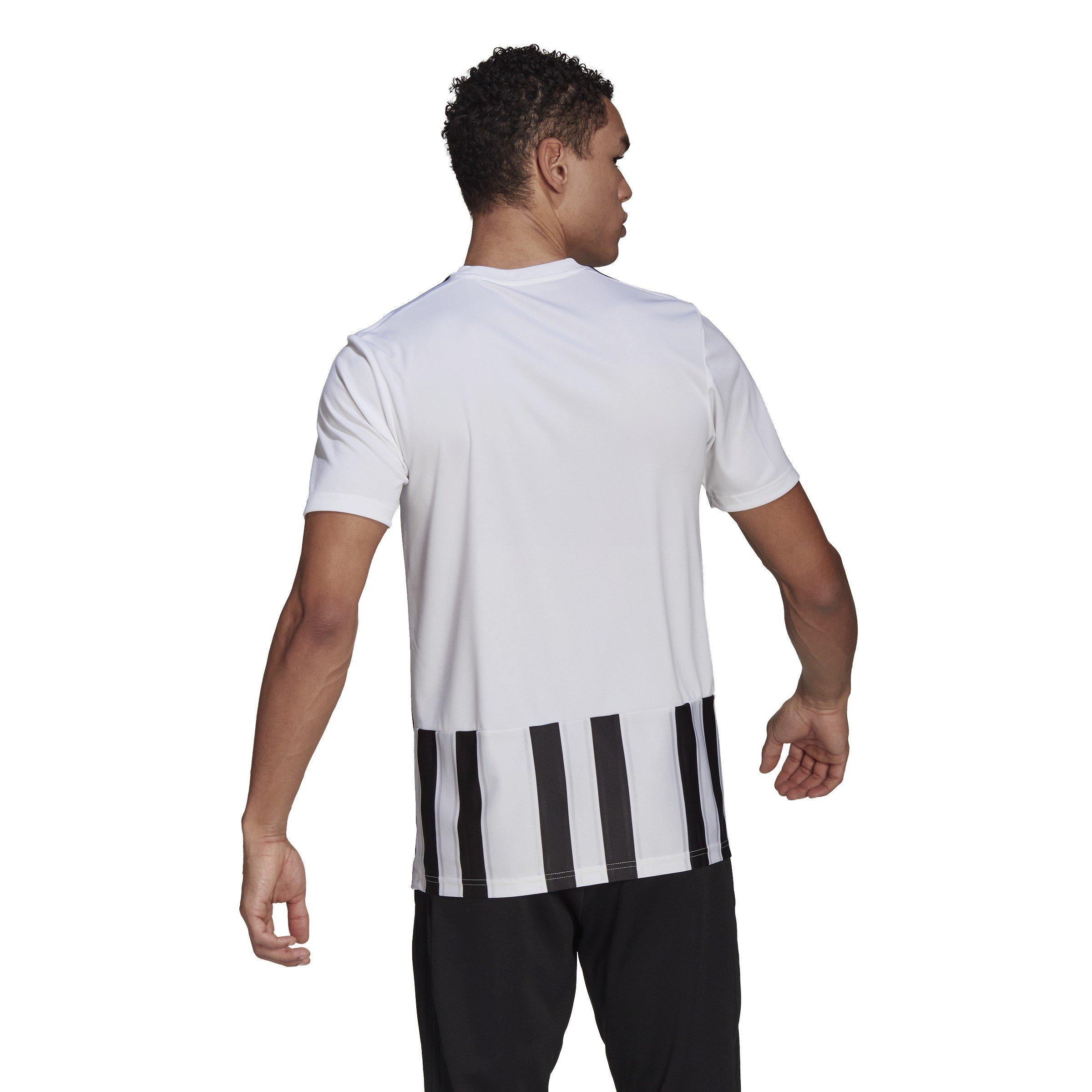 Black and white striped adidas shirt online