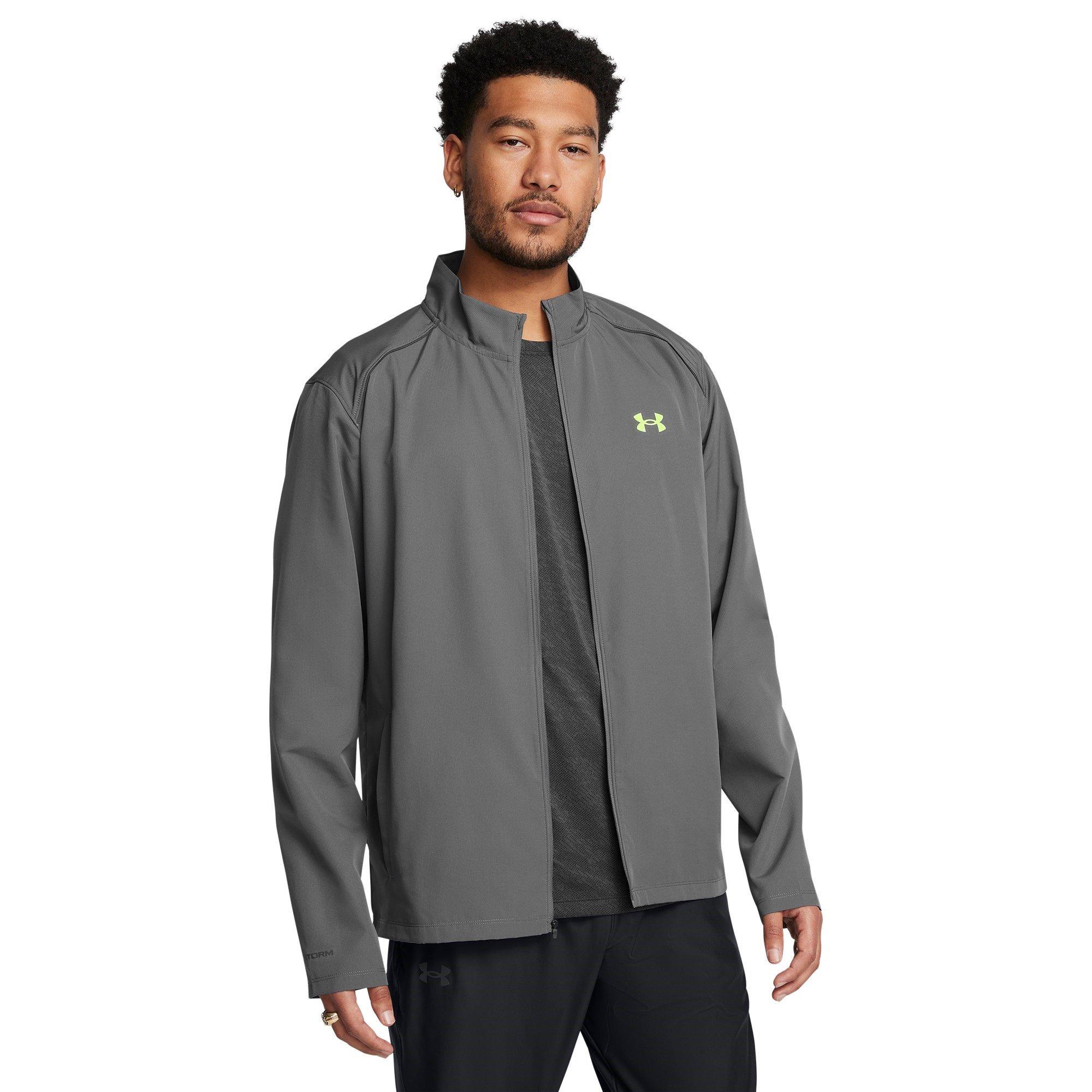 Castlerock/Grau - Under Armour - Storm Run Water-Repellent Lightweight Performance Training Jacket - 2