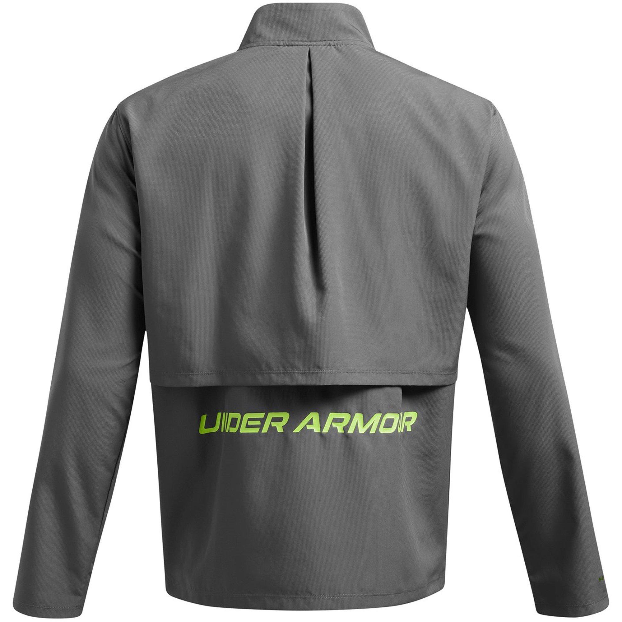Castlerock/Grau - Under Armour - Storm Run Water-Repellent Lightweight Performance Training Jacket - 5