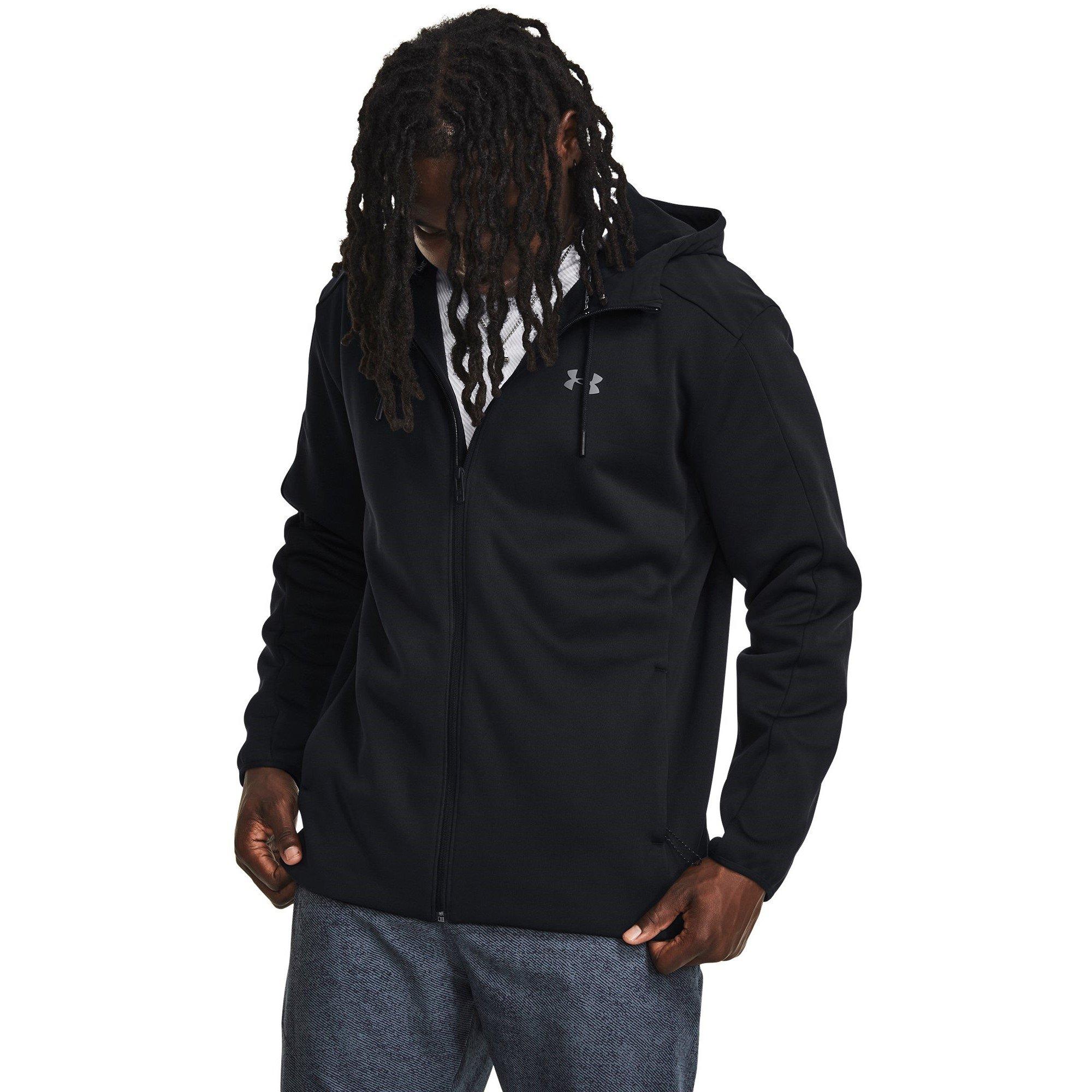 Black - Under Armour - Men's  Essential Swacket Storm Water Resistant Wind Resistant Performance Training Jacket - 3