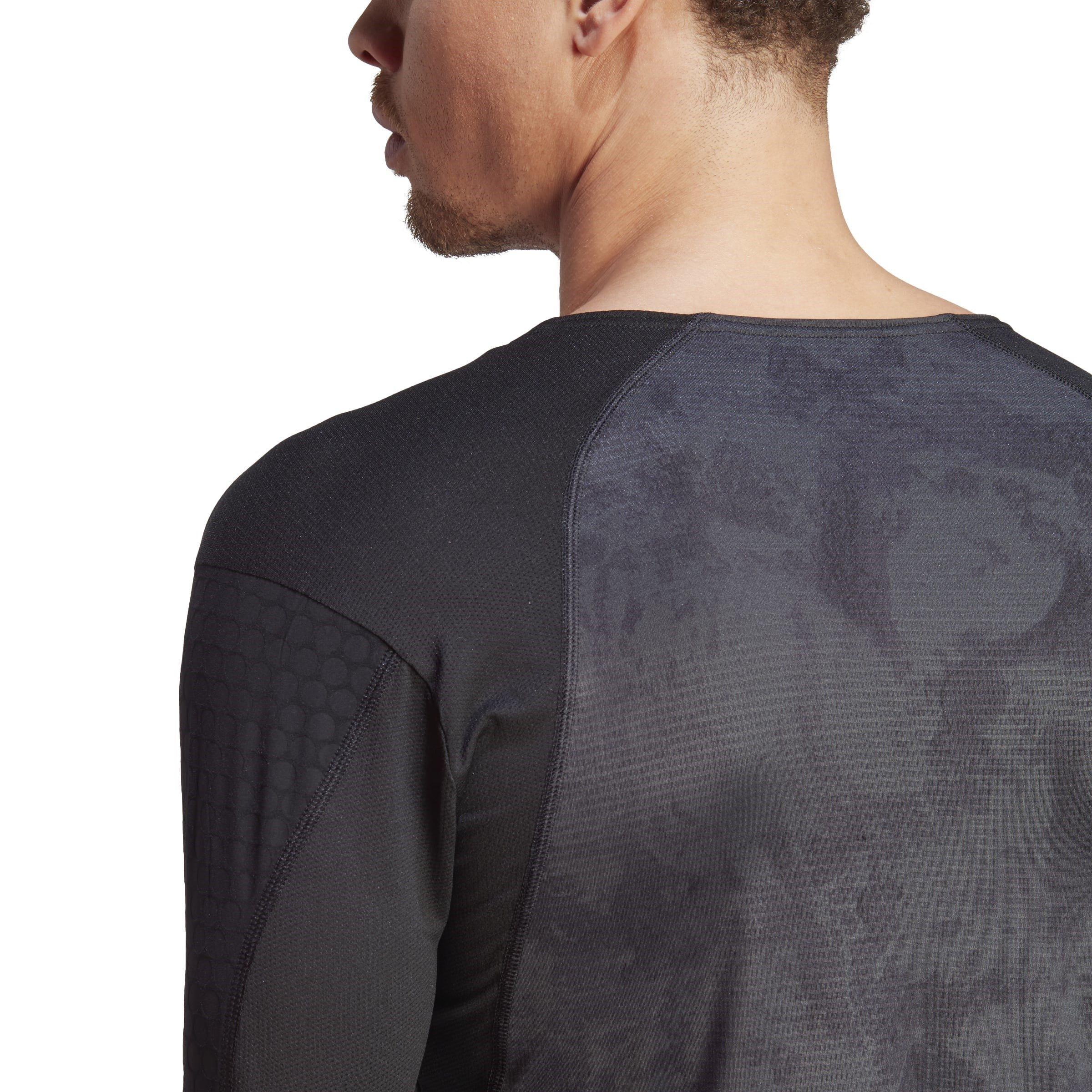 CARBONIO/NERO - adidas - Paris Long-Sleeve Performance T-Shirt - 8