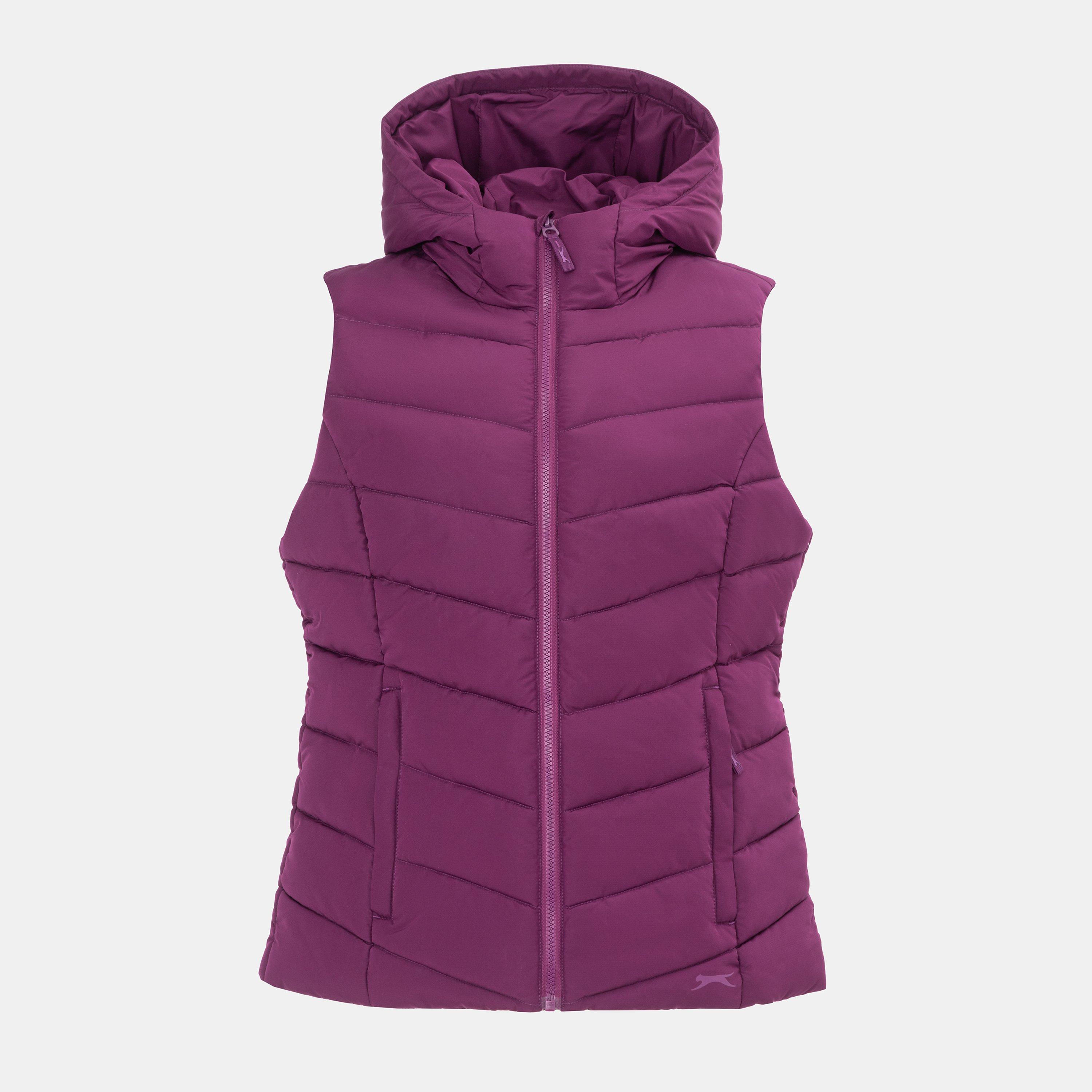 Slazenger Women's Padded Full Zip Gilet - Plum - 16 (44)