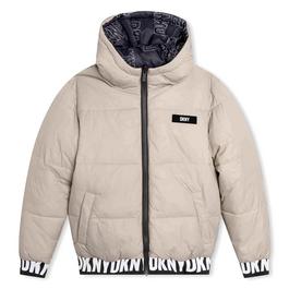 DKNY Logo Puffer Jacket Juniors