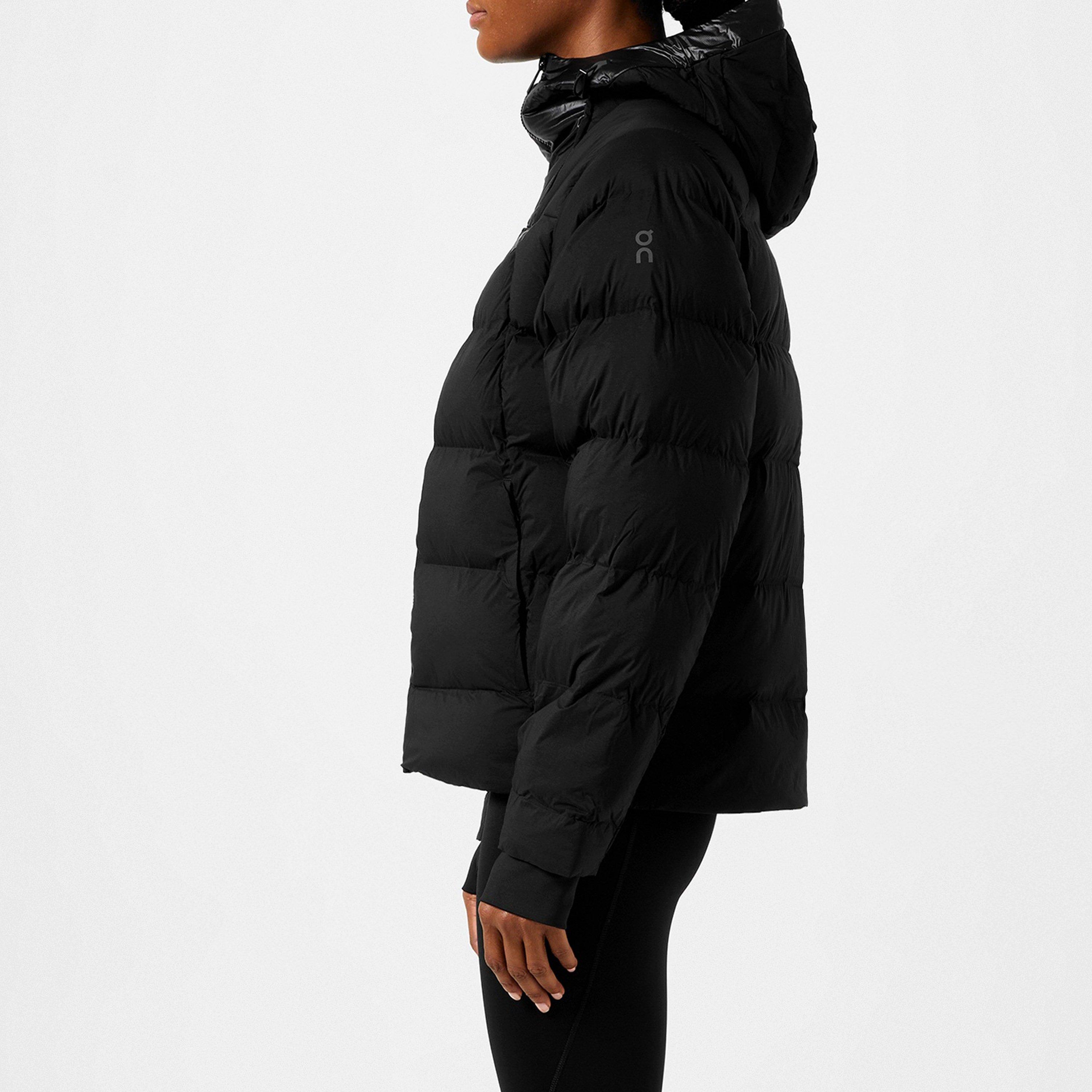 Black - On - Women's Challenger Hooded Long Sleeve Zip Puffer Jacket - 2