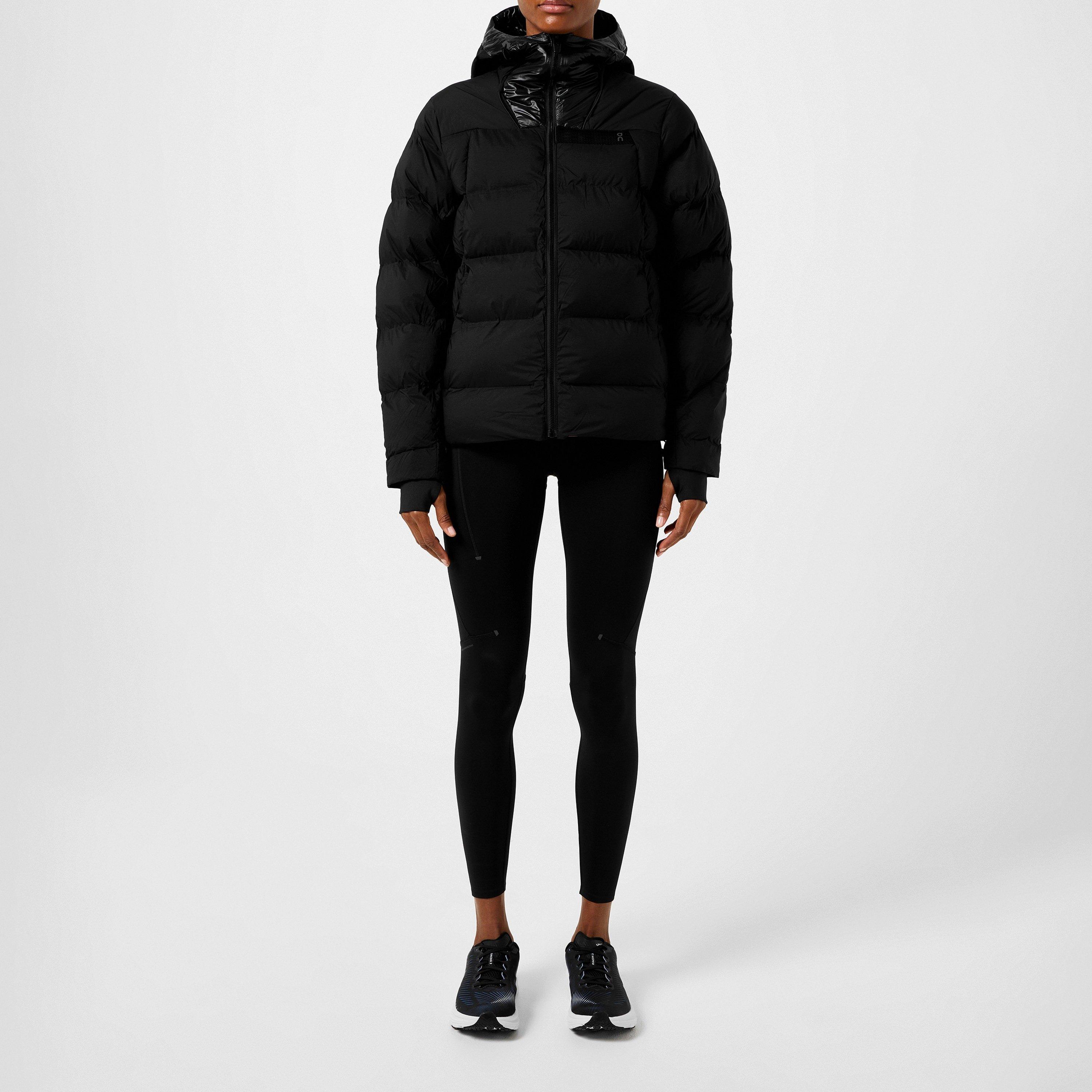 Black - On - Women's Challenger Hooded Long Sleeve Zip Puffer Jacket - 4