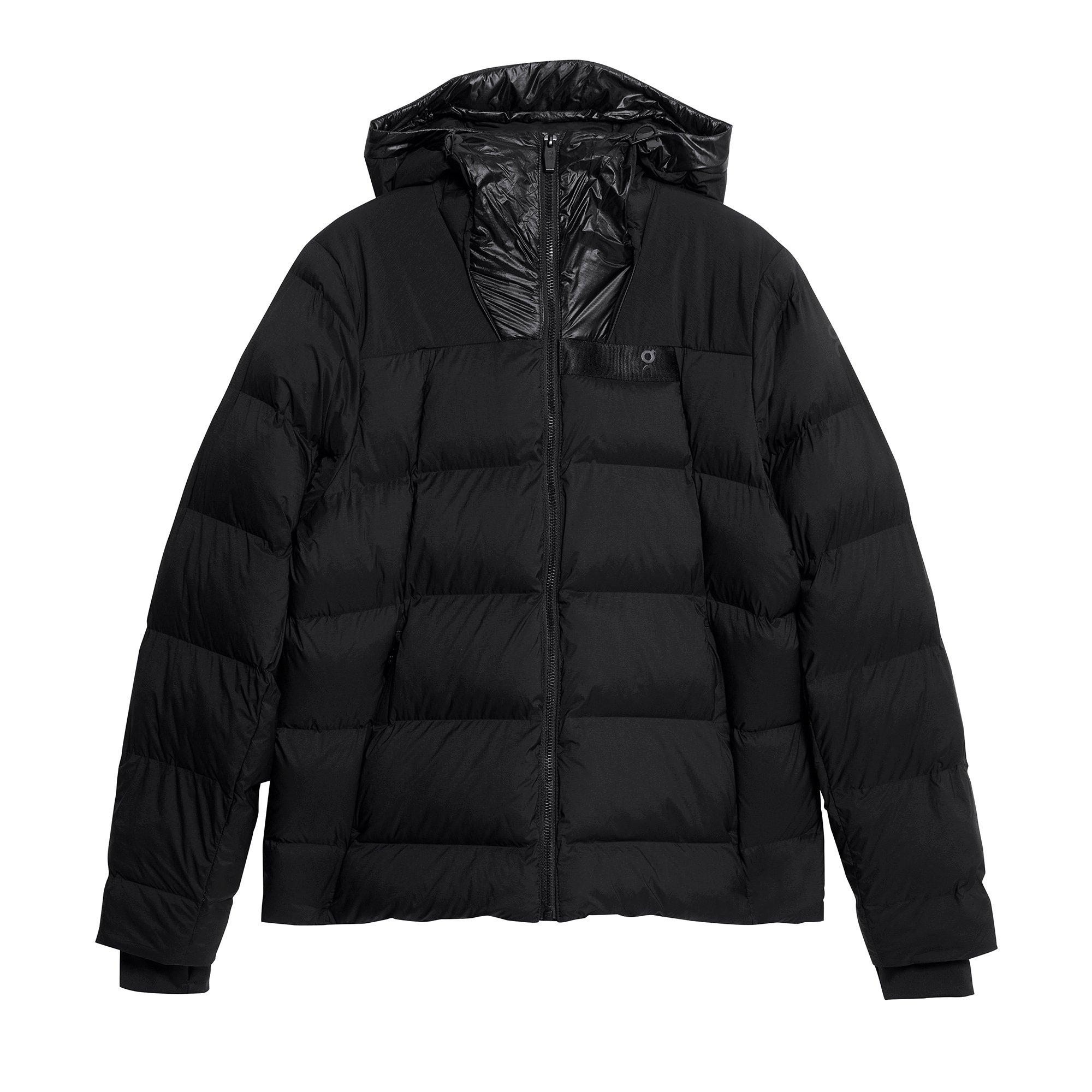 Black - On - Men's Challenger Hooded Long Sleeve Short Puffer Jacket - 1