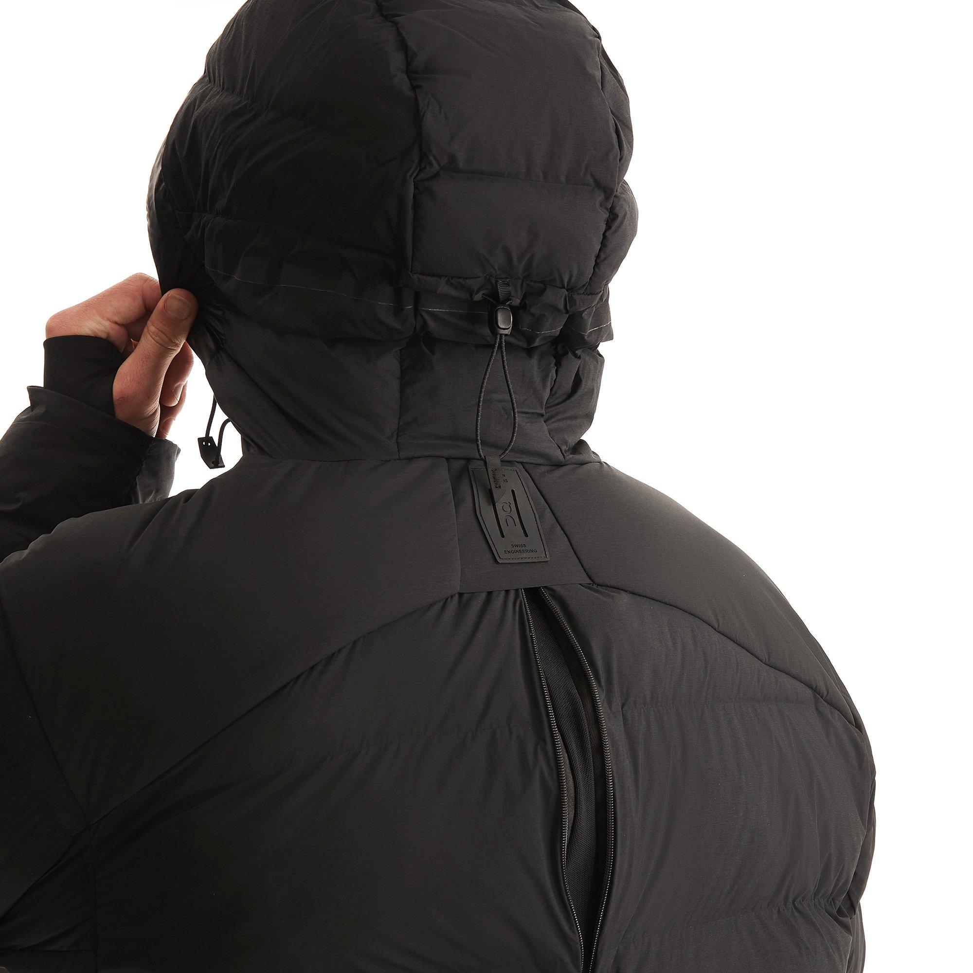 Black - On - Men's Challenger Hooded Long Sleeve Short Puffer Jacket - 6
