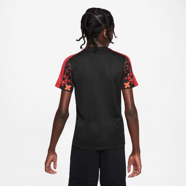 Schwarz/Karmesinrot - Nike - Sportswear CR7 Dri-FIT Big Kids' Soccer Short-Sleeve Top - 2