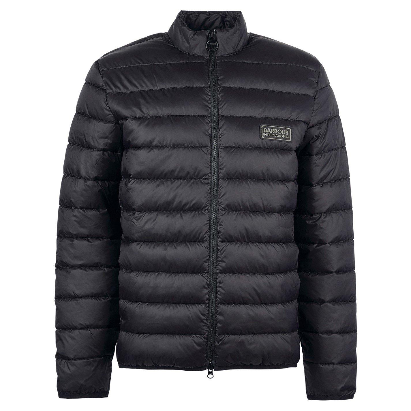 Black BK11 - Barbour International - Men's Tourer Reed Quilted Short Puffer Jacket - 8