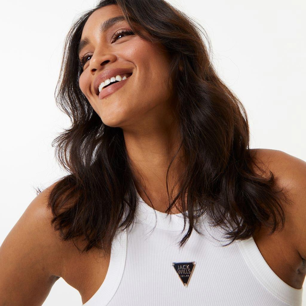 Wit - Jack Wills - Badge Rib Tank Top - 3