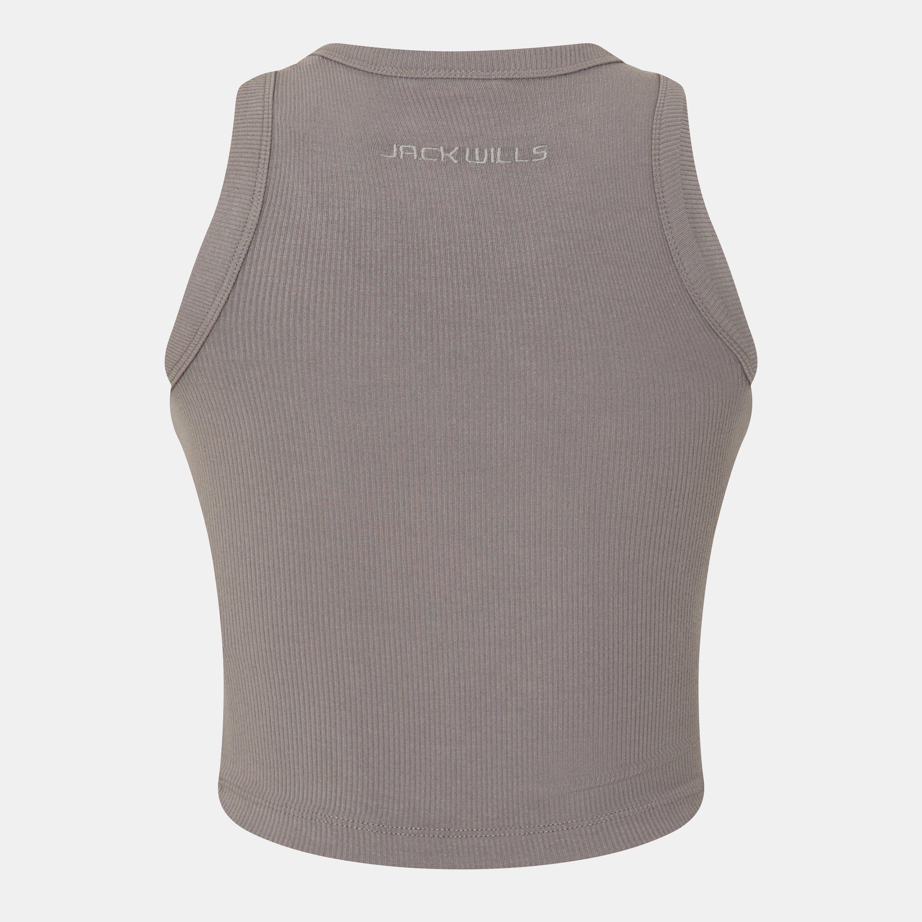 Donkergrijs - Jack Wills - Spliced Rib Tank - 2