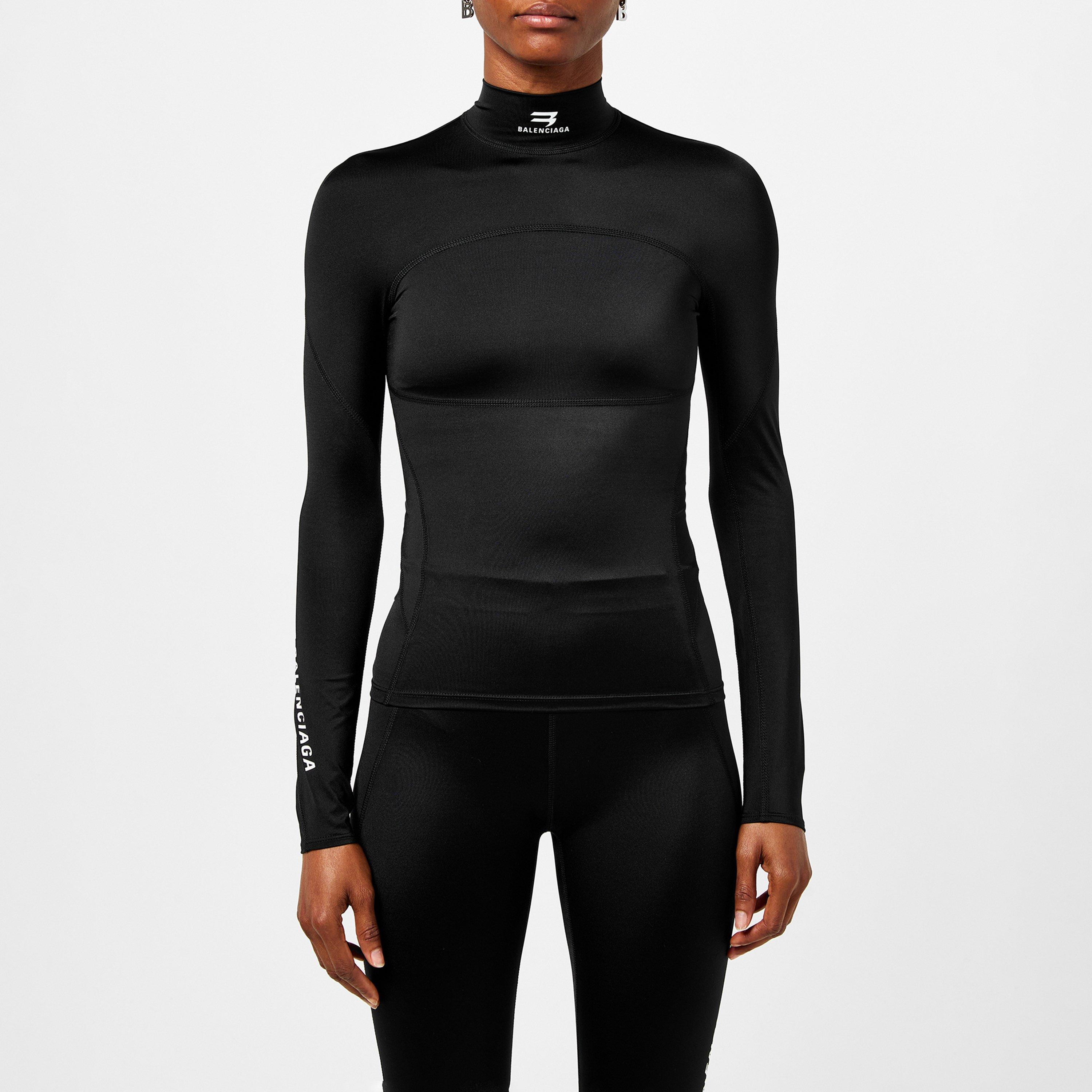 Black 1000 - Balenciaga - Sporty B Activewear Top - 1