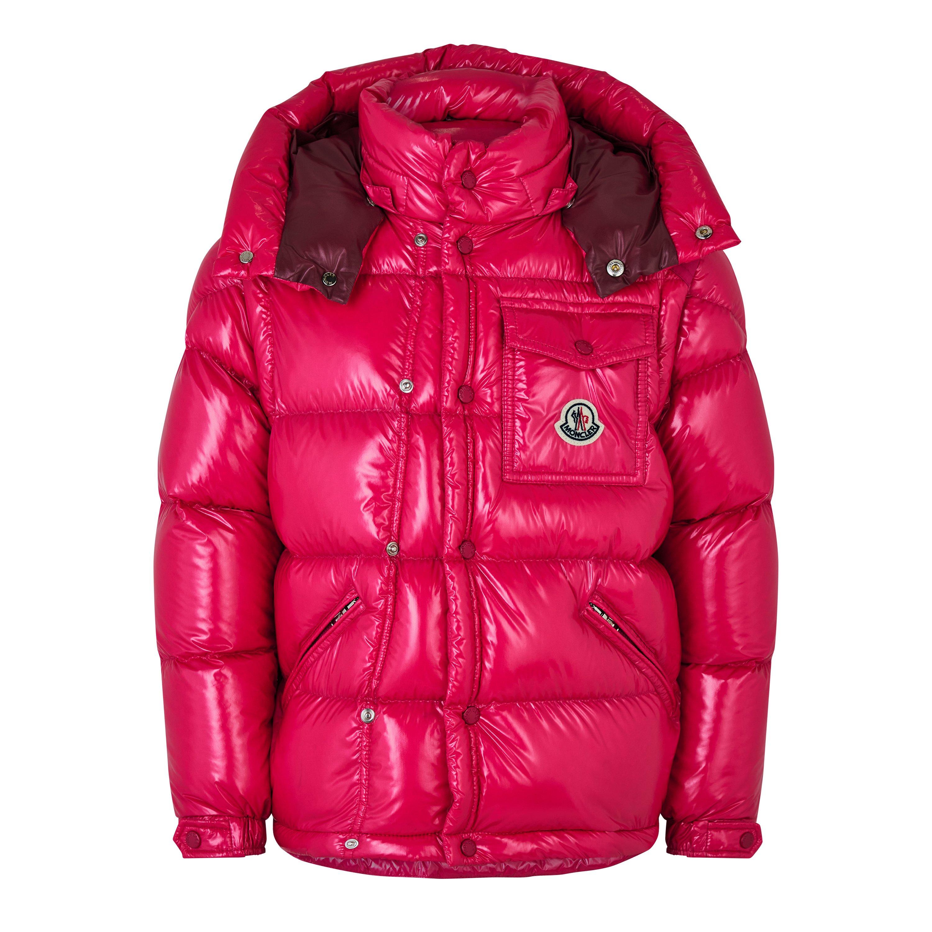 Pink 541 - Moncler - Kids' Karakorum Down Detachable Hood Short Puffer Jacket - 1