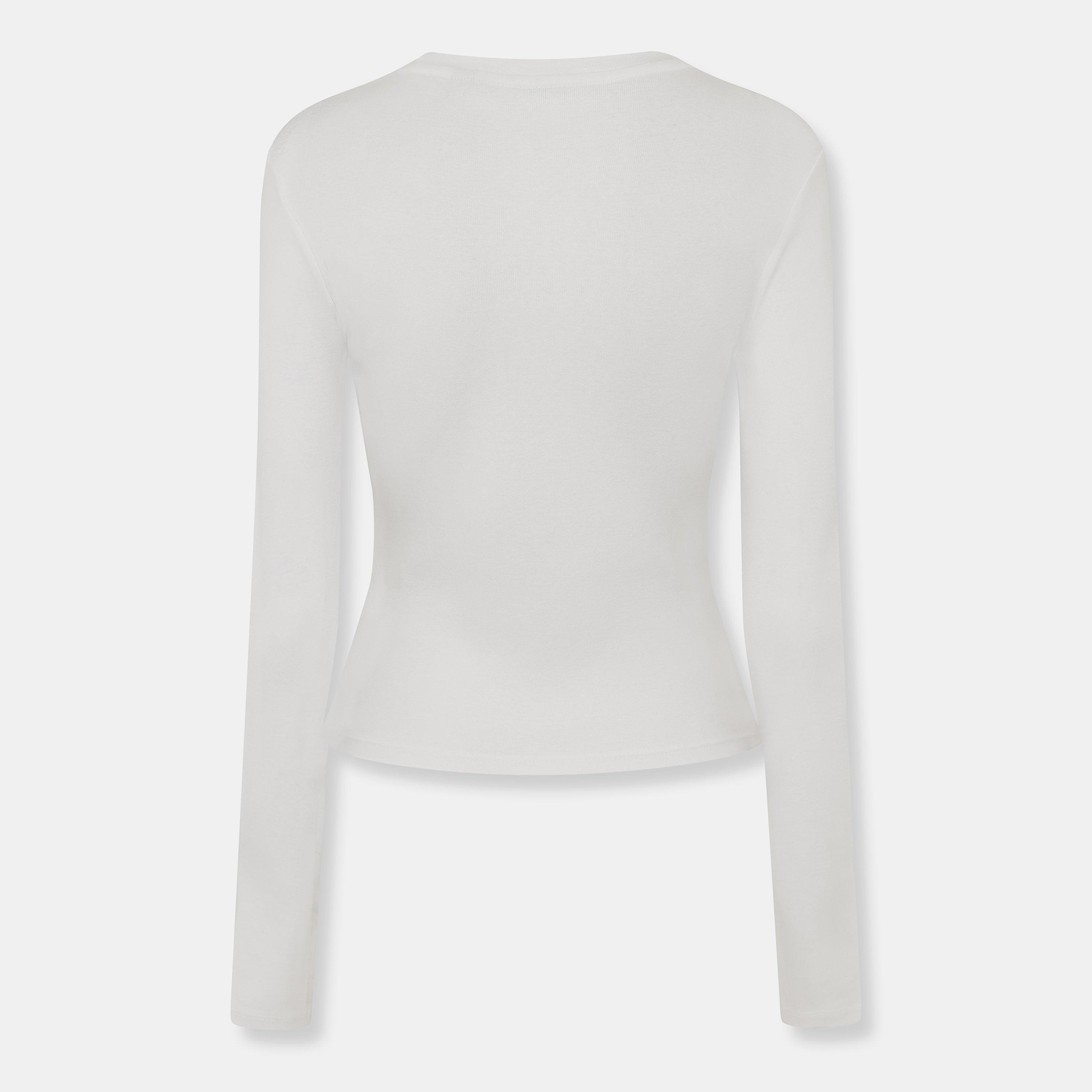 Weiß - Jack Wills - Long Sleeve Baby Tee - 2