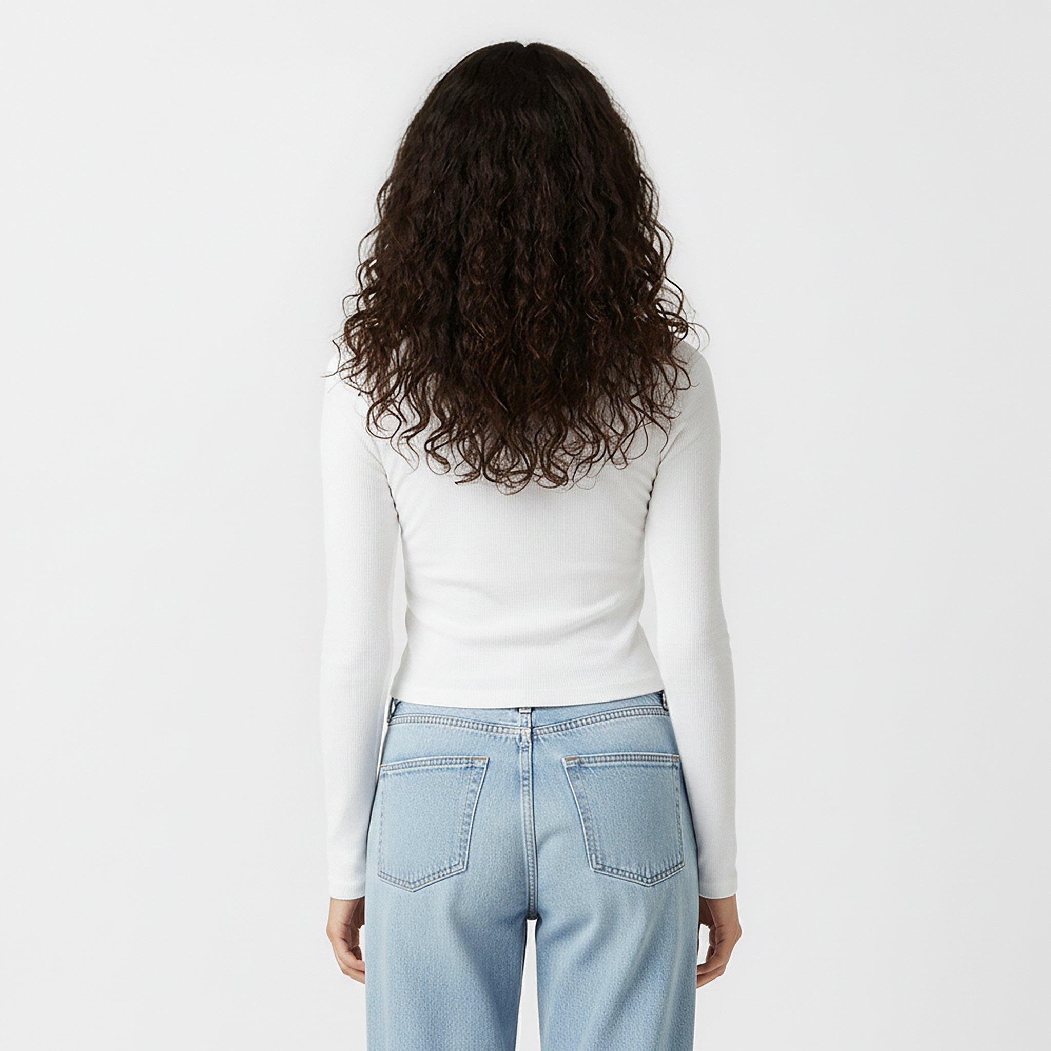 White - Jack Wills - Long Sleeve Baby Tee - 4