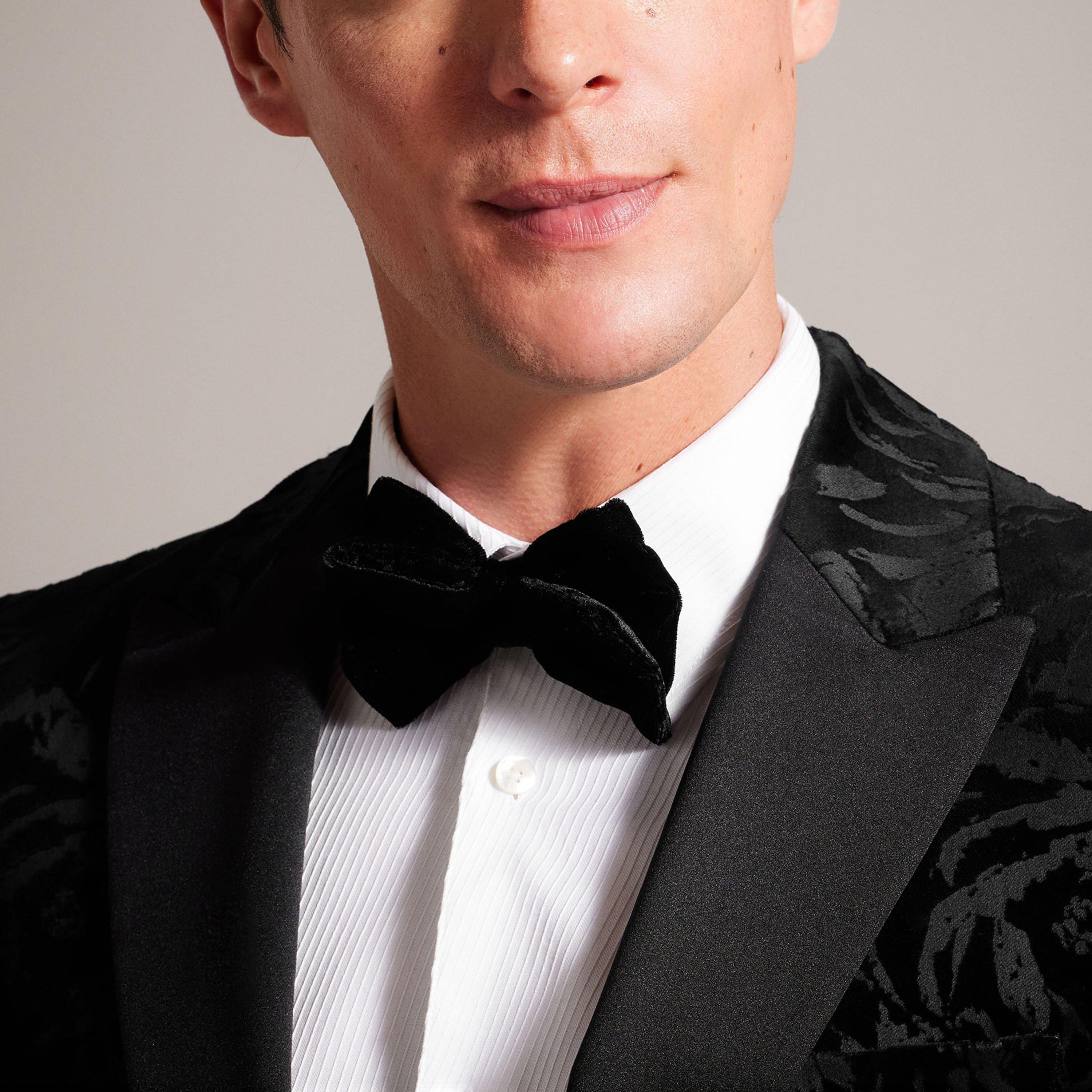 Black - Ted Baker - Men's Jacquard Blazer - 5