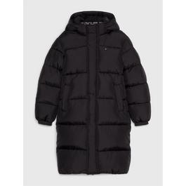 Tommy Hilfiger Essential Down Faux Fur Hood Jacket Junior