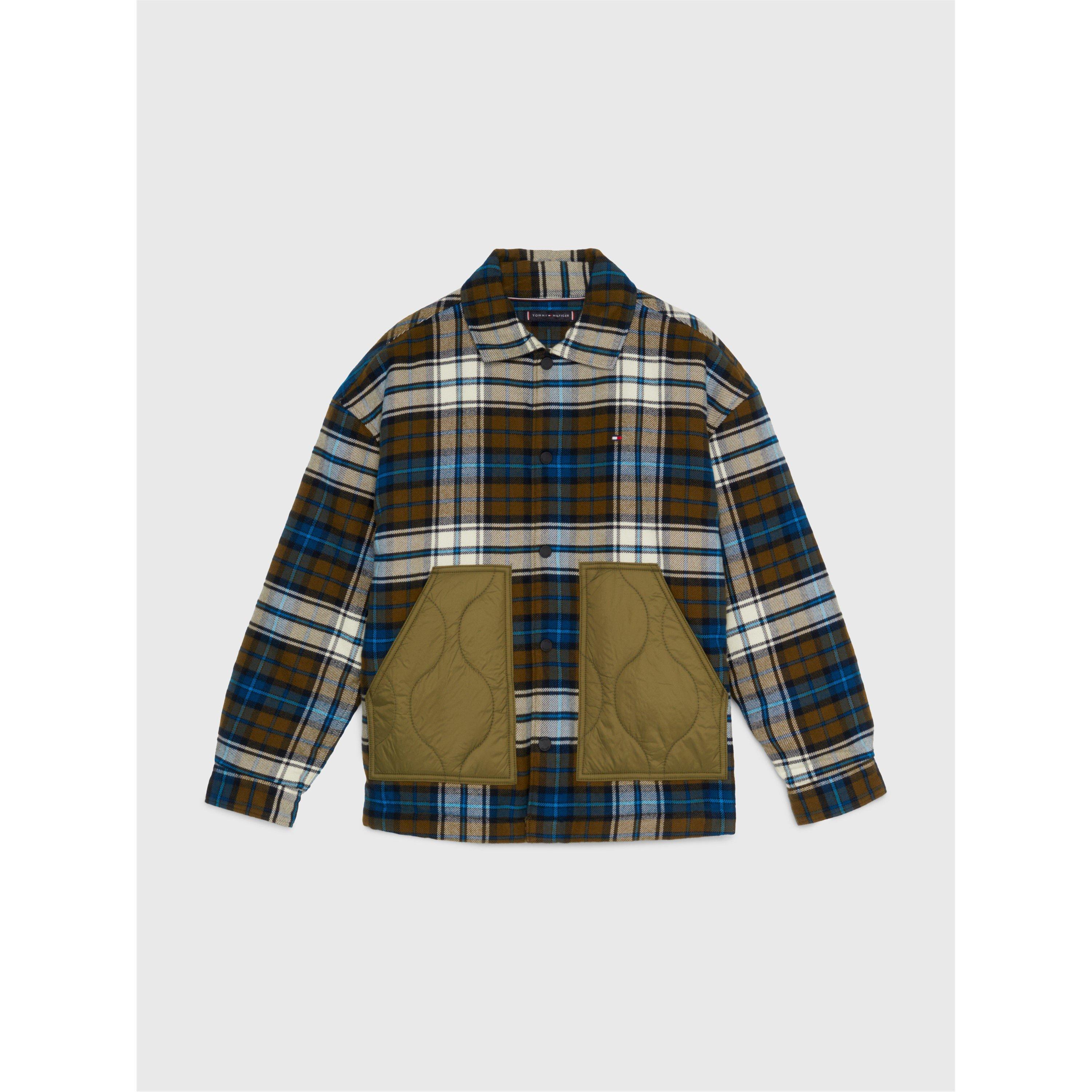 Put Green 0N1 - Tommy Hilfiger - Tartan Overshirt Juniors - 1