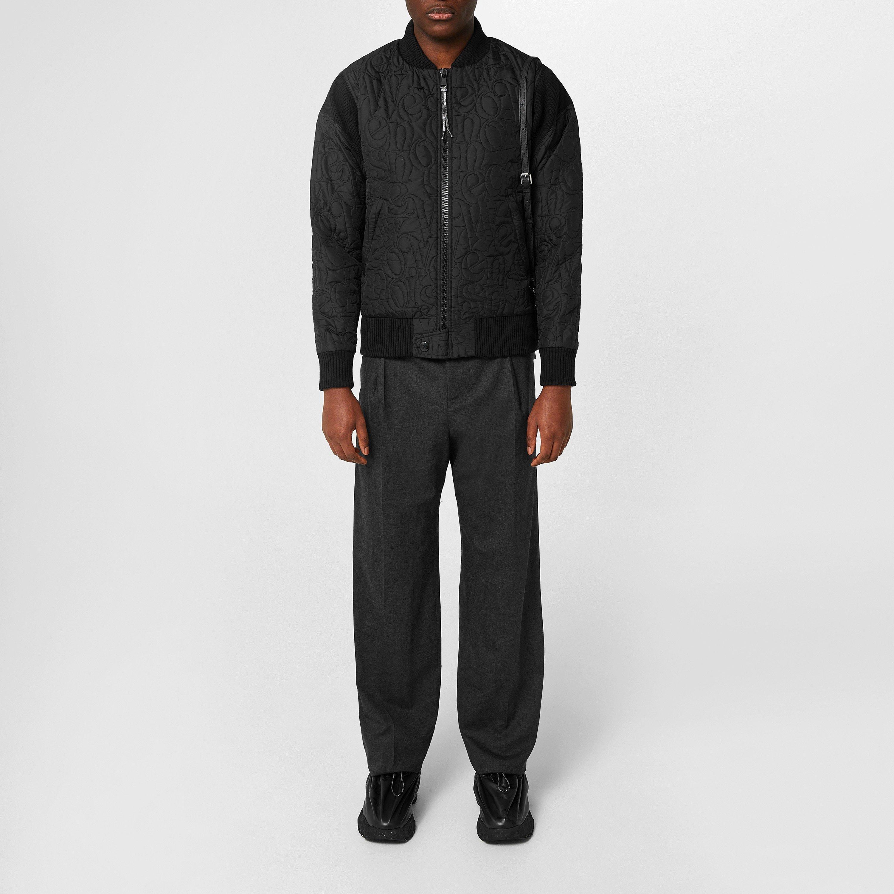 Black - Vivienne Westwood - Men's Cyclist Bomber Stand Collar Long Sleeve Quilted Parka - 4