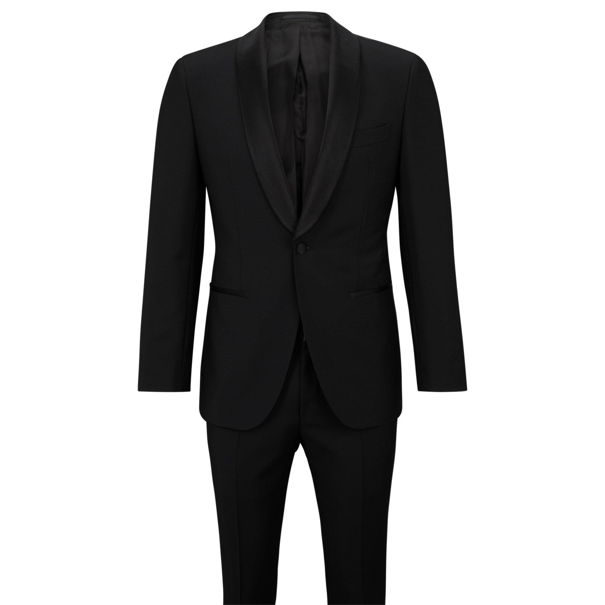 Black 001 - Boss - Men's  Camel 2 Piece Suit - 3
