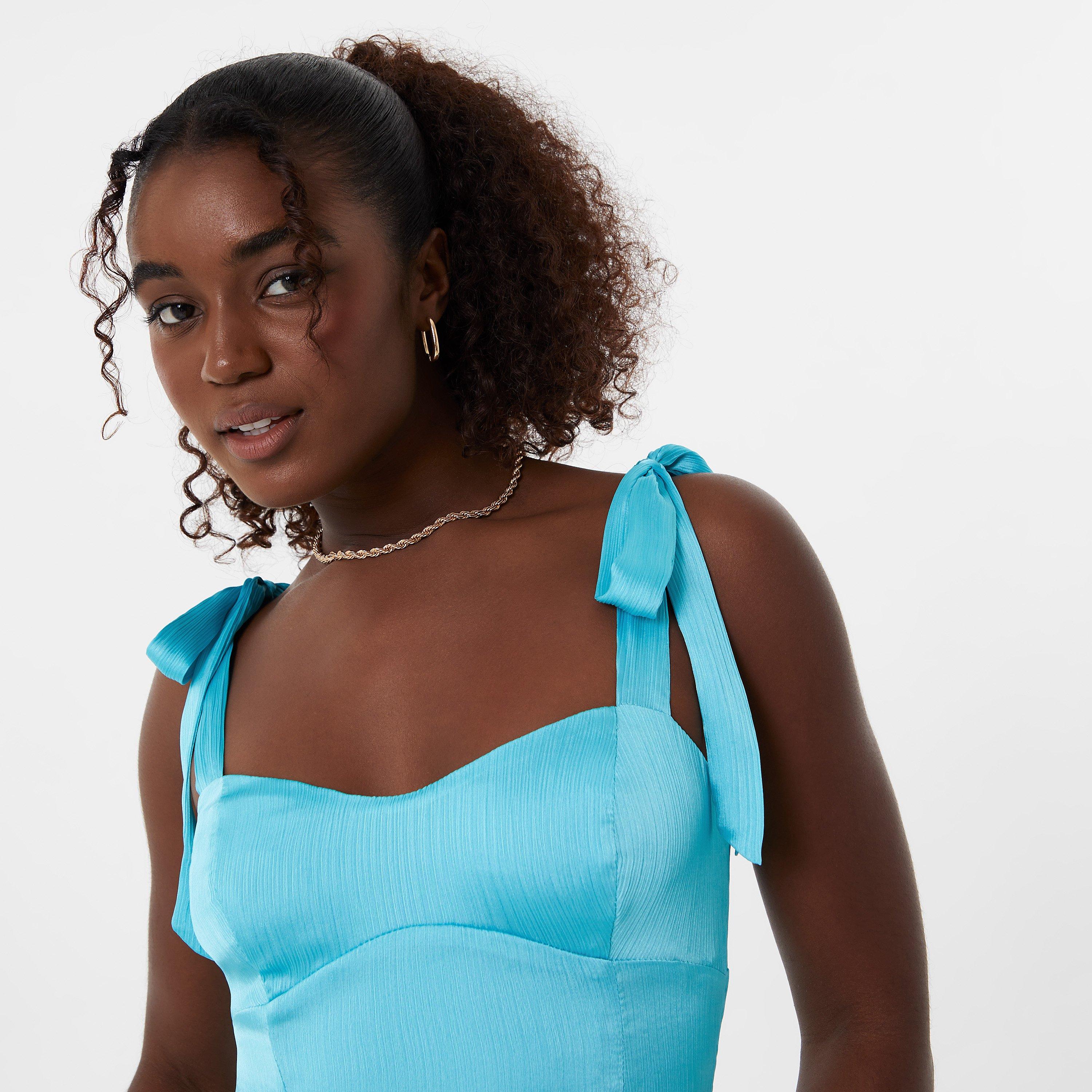 Turkoois - Jack Wills - Shoulder Tie Midi Dress - 3