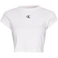 Calvin Klein Mono Rib Cropped T Shirt