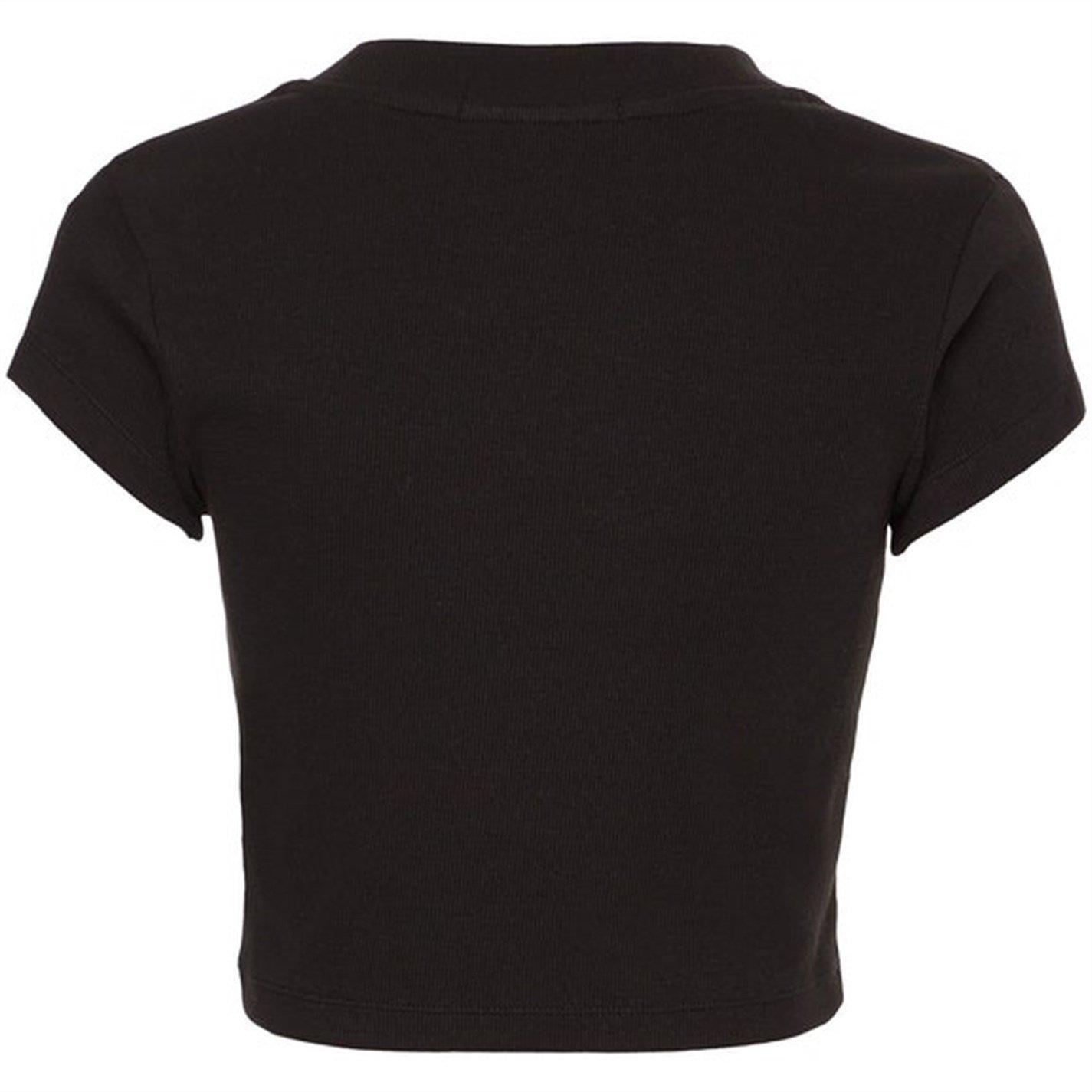 Black - Calvin Klein Jeans - Mono Rib Cropped T Shirt - 5