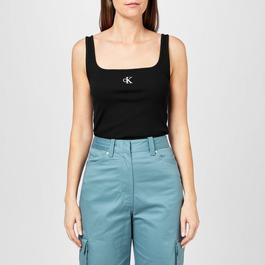 Calvin Klein Jeans Cropped Monogram Tank Top