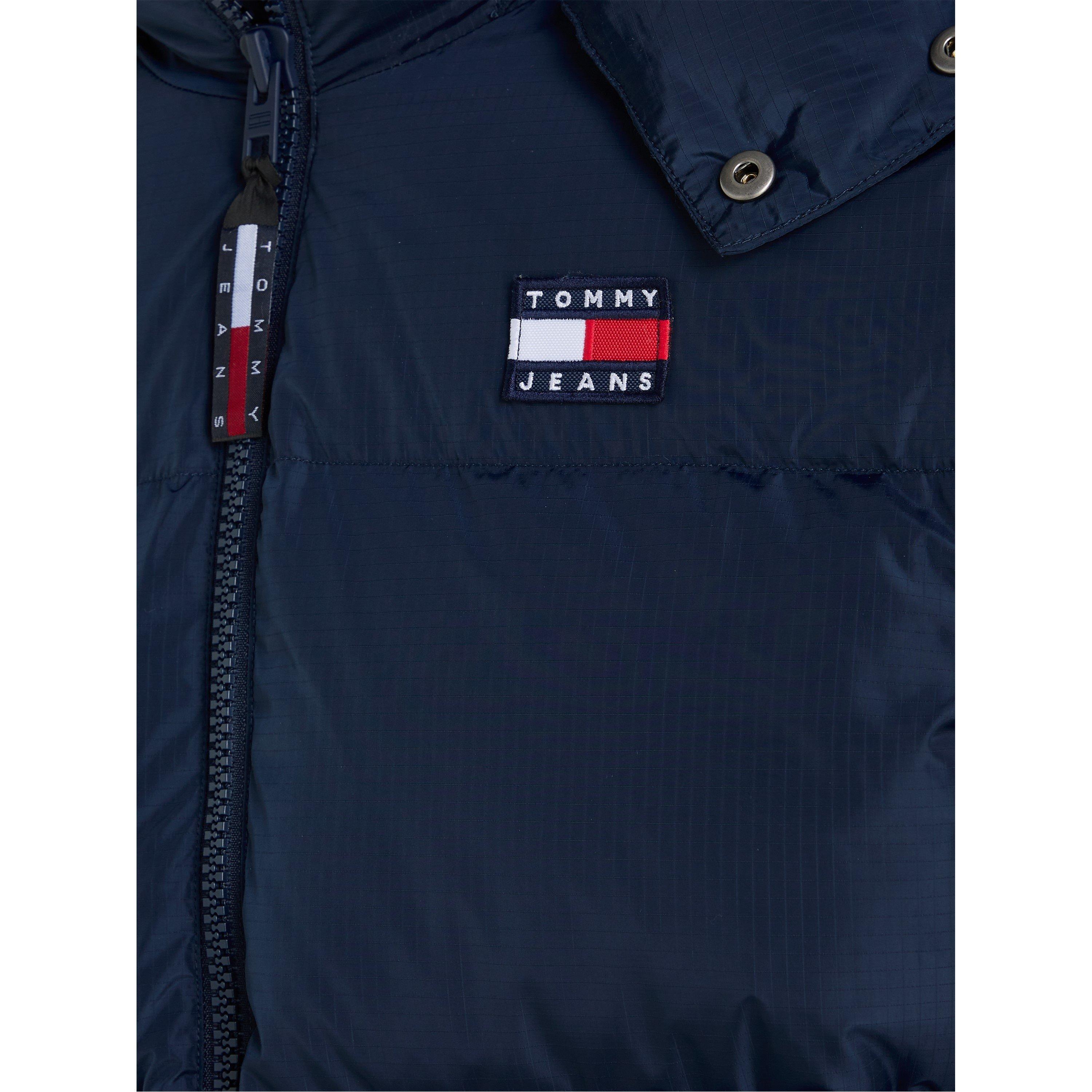 Navy C87 - Tommy Jeans - Men's Alaska Quilted Insulated Short Puffer Jacket - 6