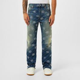 Gucci Crystal Interlocking G Jeans