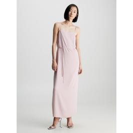 Calvin Klein Crepe Midi Slip Dress