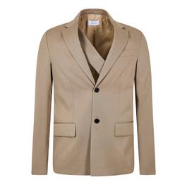 Off White Men's OW Blazer with Tonal Embroidery