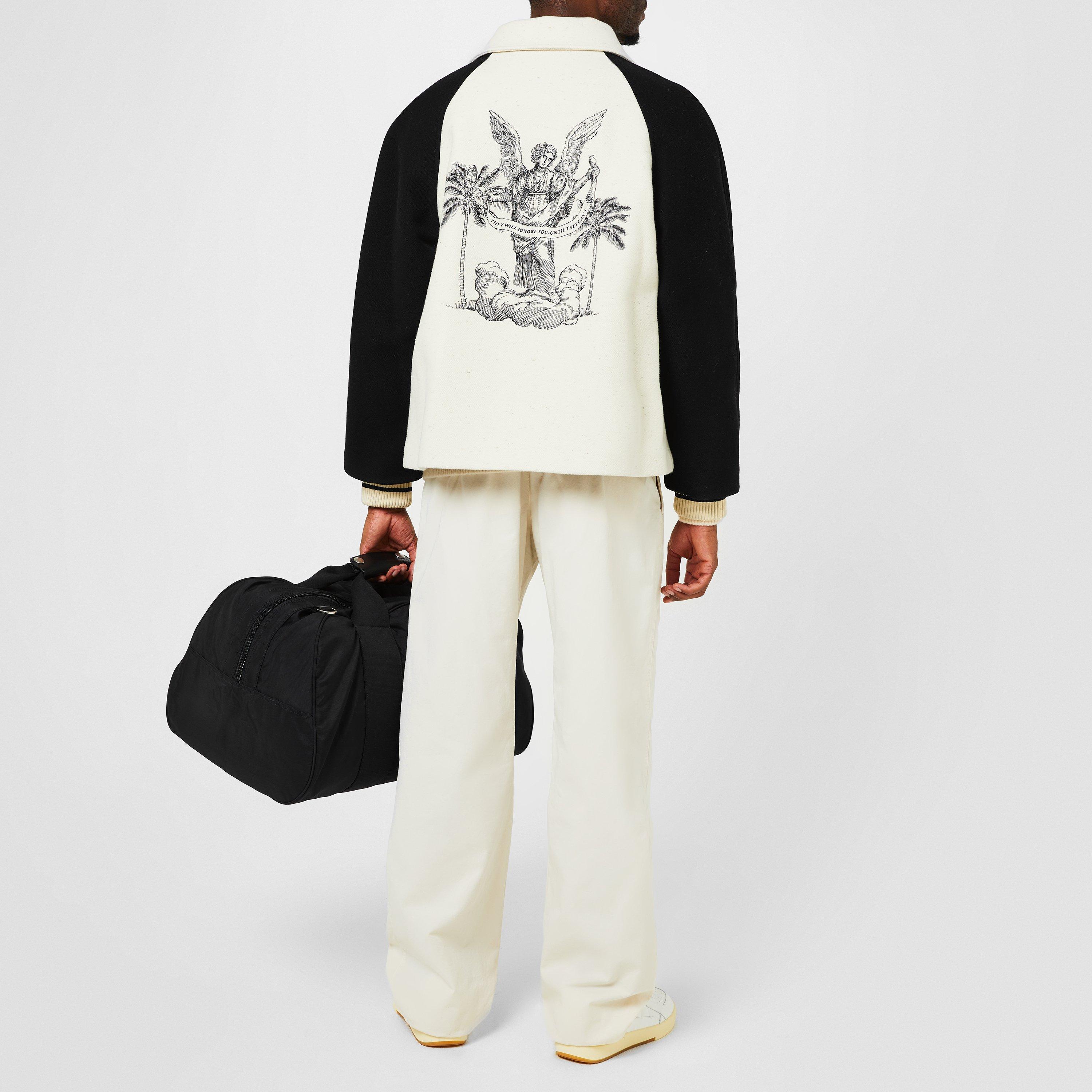 Butter - Palm Angels - Men's University Bomber Virgin Wool Long Sleeve Jacket - 4