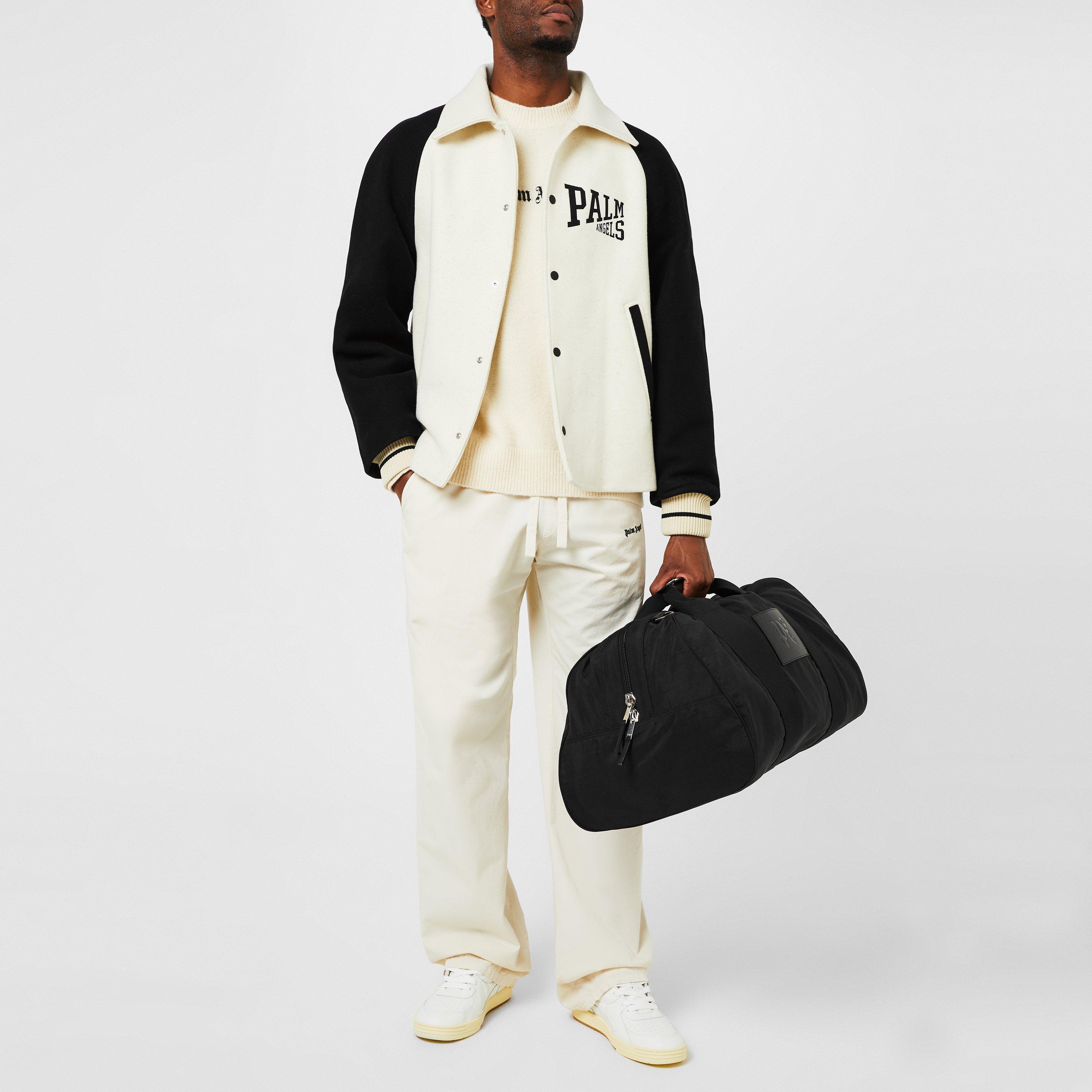 Butter - Palm Angels - Men's University Bomber Virgin Wool Long Sleeve Jacket - 5