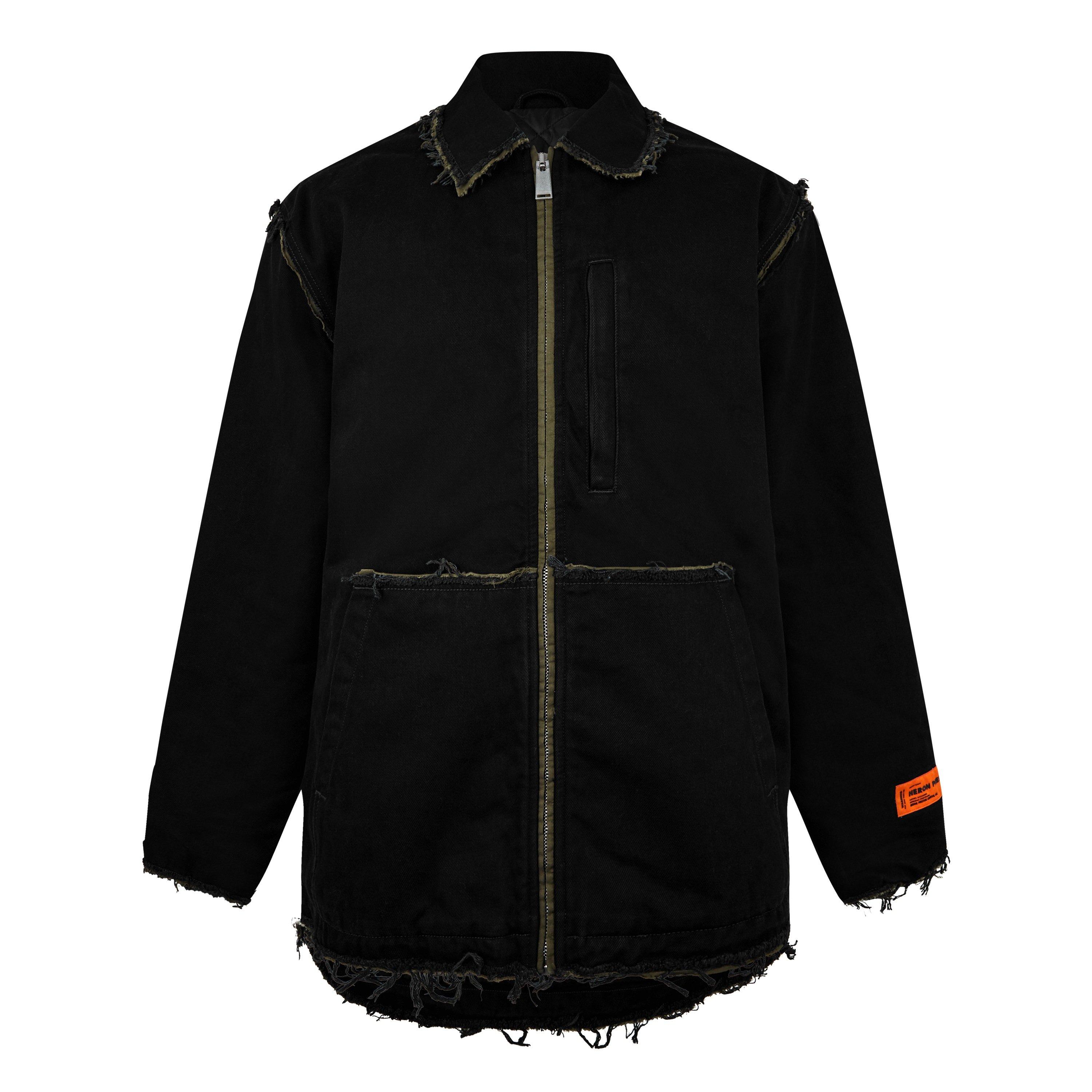 Heron Preston | Men's Rebuilt Denim Long Sleeve Field Jacket
