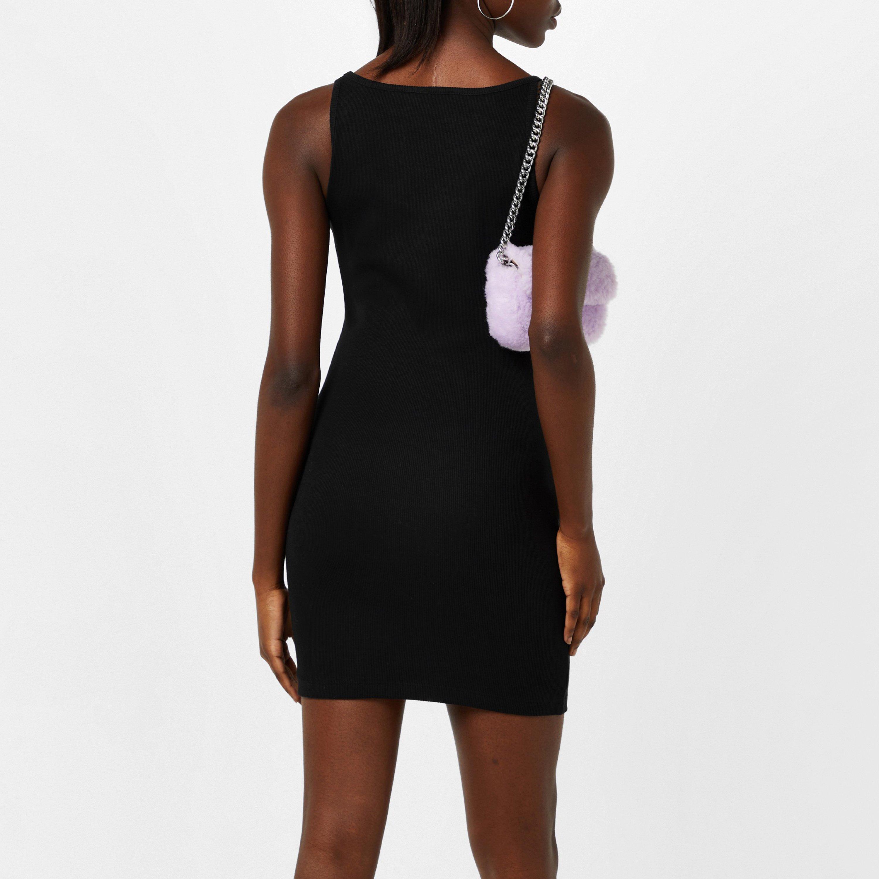 Black 1001 - Off White - Women's Stamp Mini Dress - 2