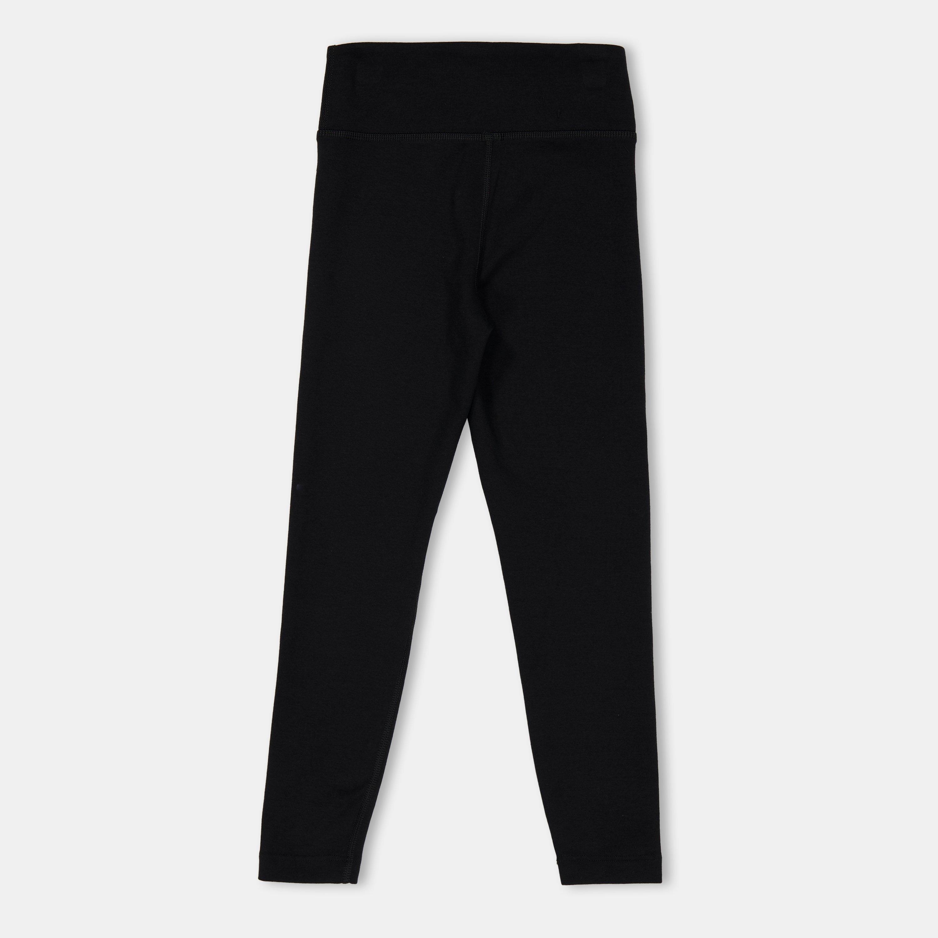 Schwarz/Weiß - Nike - Sportswear Essential Big Kids' (Girls') Mid-Rise Leggings - 2