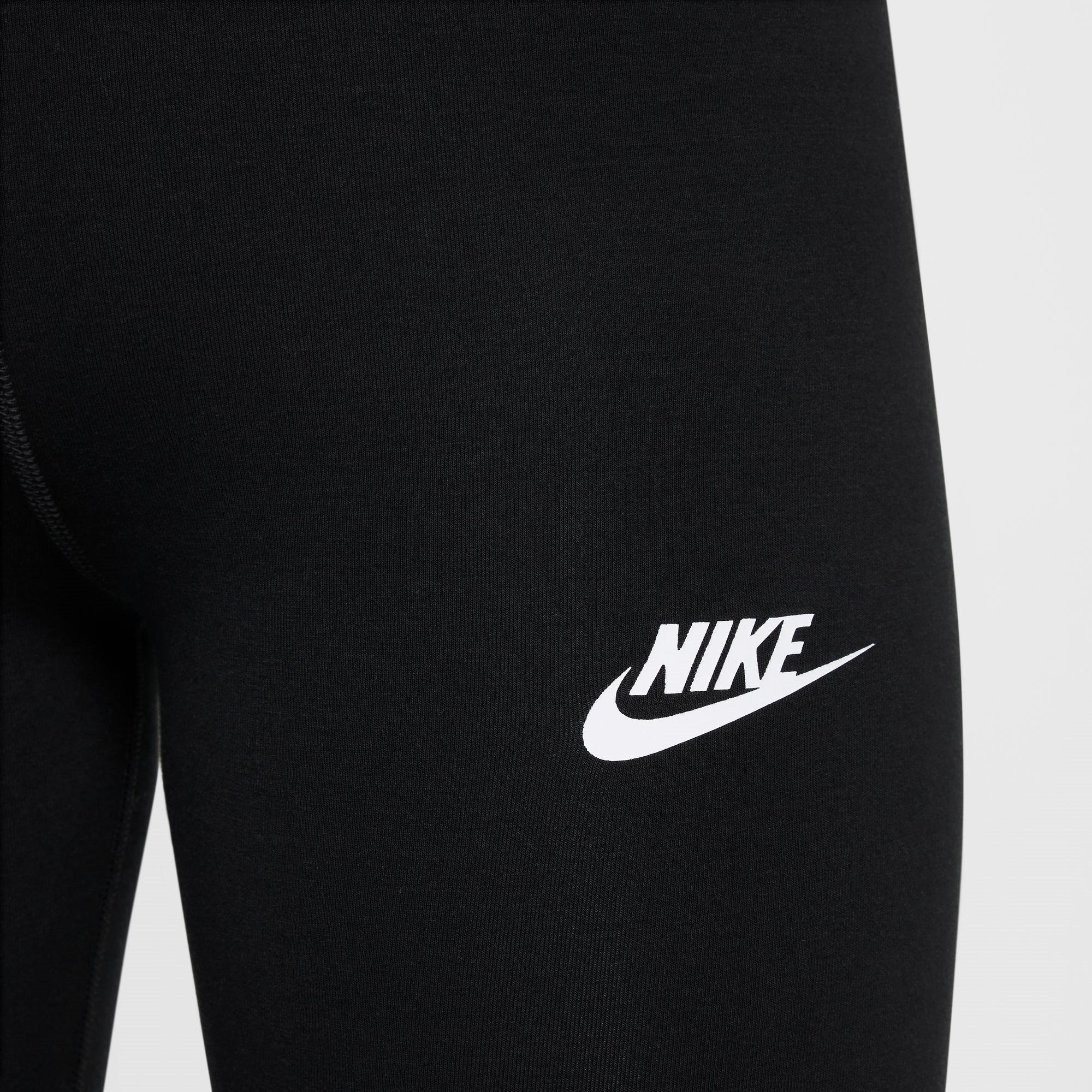 Schwarz/Weiß - Nike - Sportswear Essential Big Kids' (Girls') Mid-Rise Leggings - 3