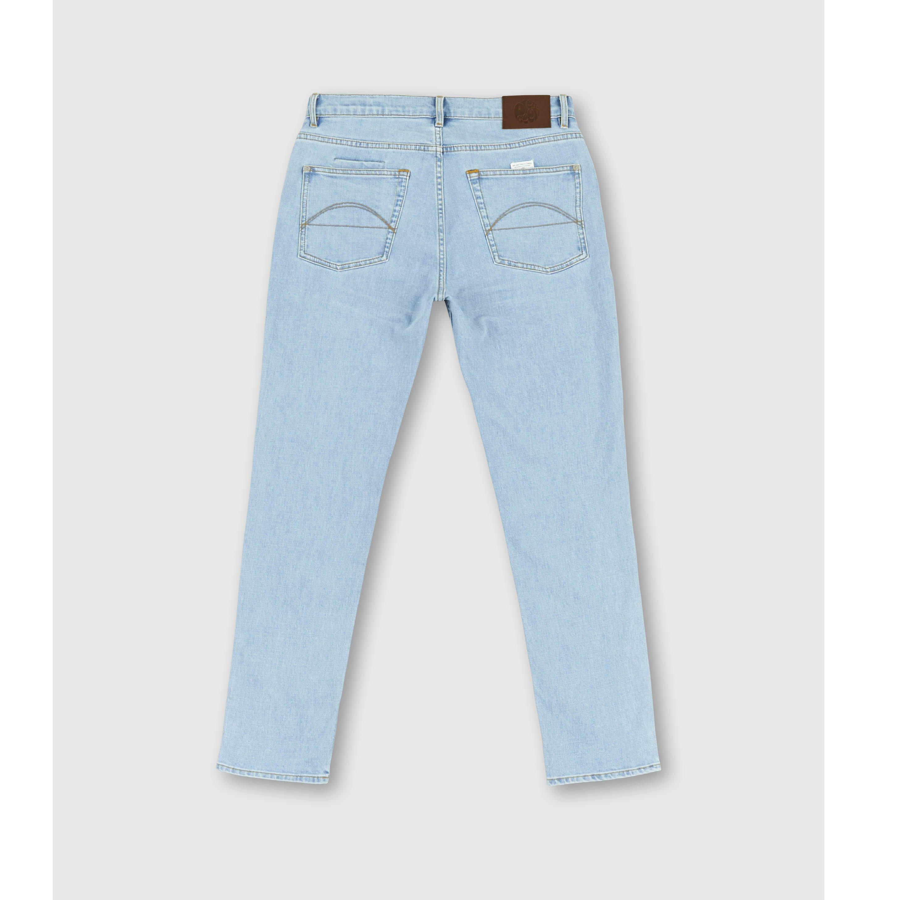 Lt Blue - Pretty Green - Men's Erwood Slim Fit Jeans - 2