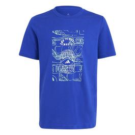 adidas Run For The Oceans Graphic T-Shirt Kids Gym Top Unisex