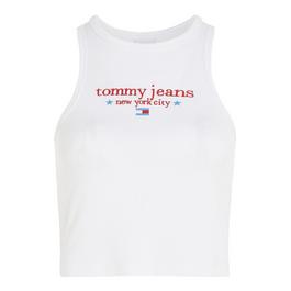 Tommy Jeans ISAWITFIRST Slinky Ruched Asymmetric Crop Top