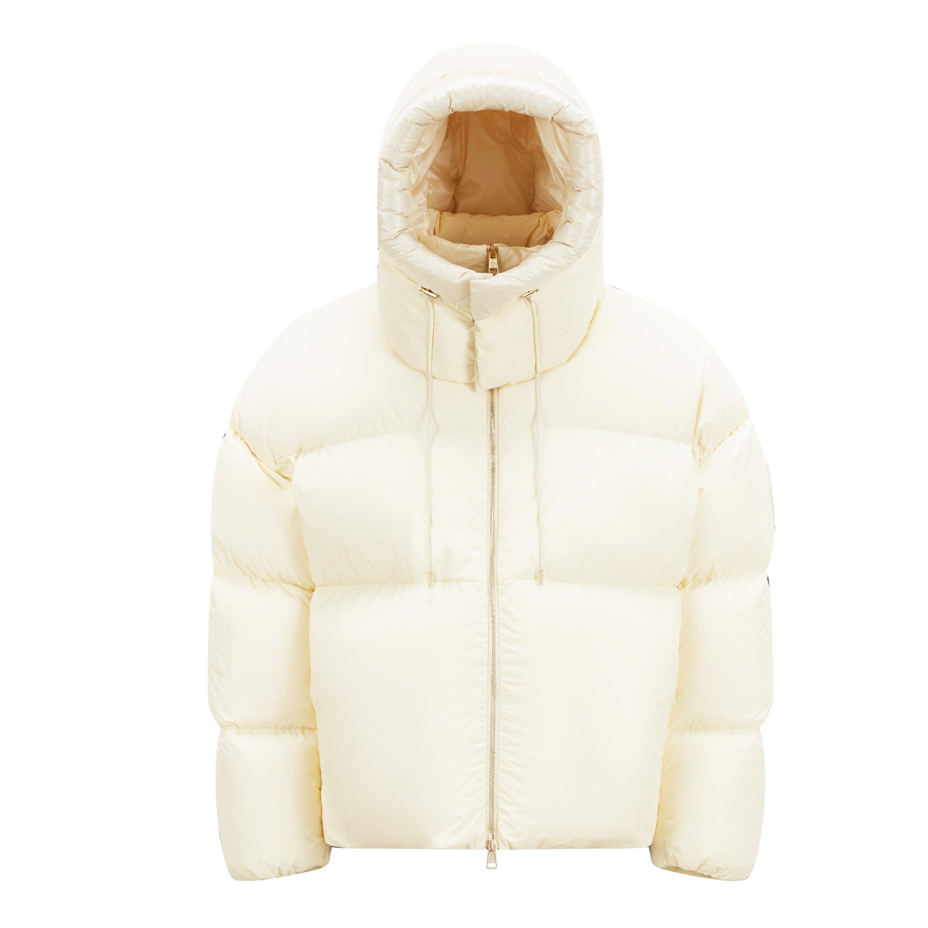 White 04B - Moncler X Roc Nation Jay-Z - Men's Antila Down Hooded Long Sleeve Short Puffer Jacket - 5