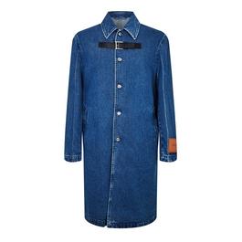 Versace Denim Midi Coat