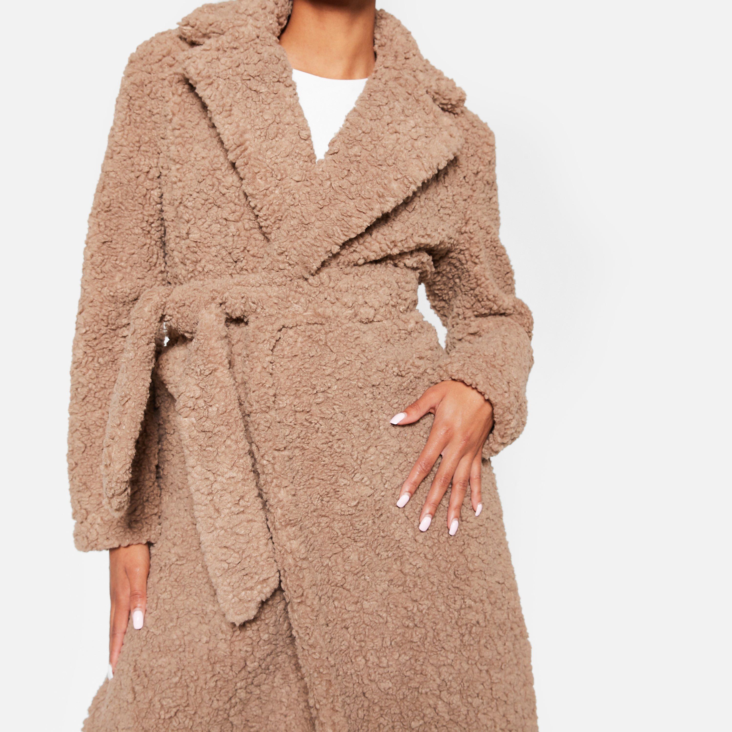 Belted teddy bear coat hotsell