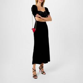 RIXO Celia Silk Velvet Dress