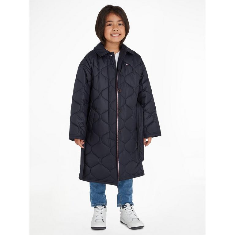Marine DW5 - Tommy Hilfiger - Quilted Long Trench Coat Junior - 2