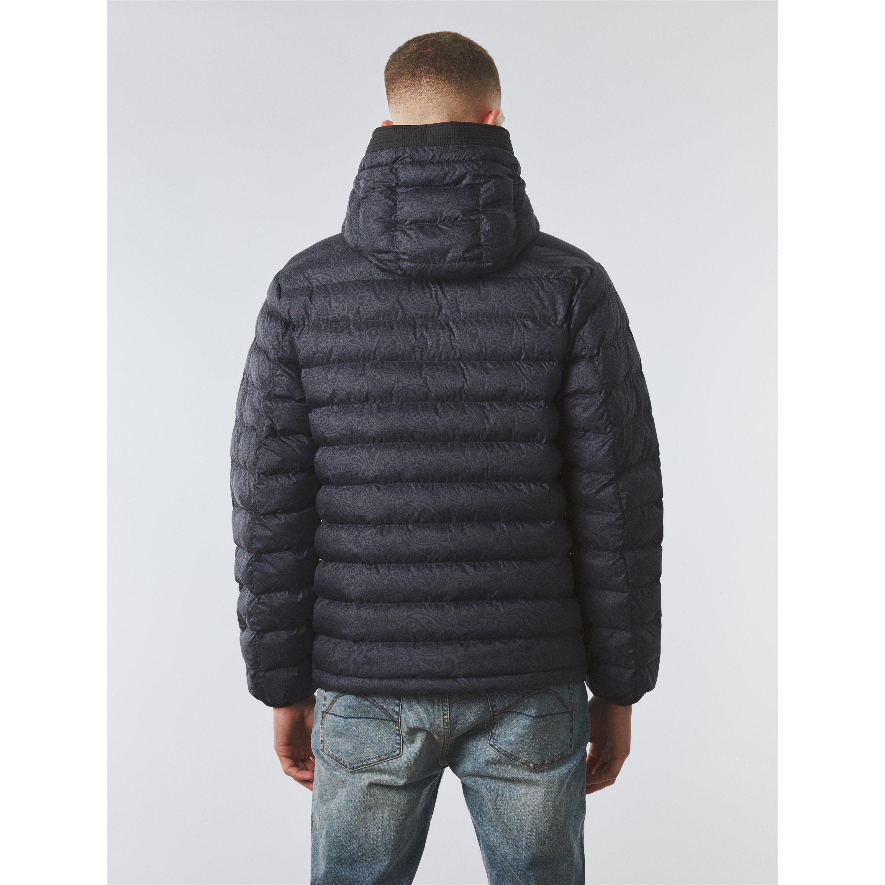 Zwart - Pretty Green - Men's Hollen Paisley Cotton Long Sleeve Quilted Jacket - 3