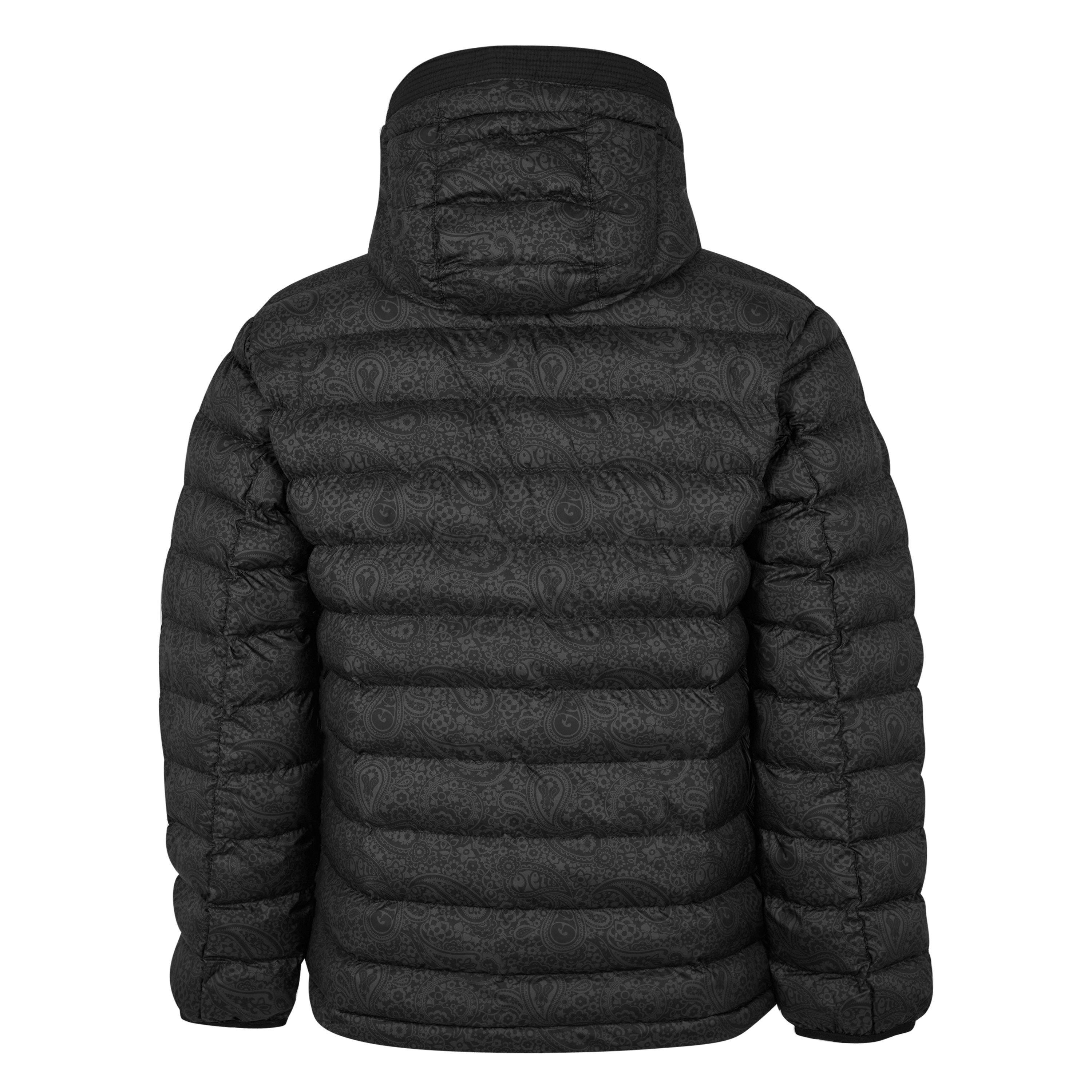 Zwart - Pretty Green - Men's Hollen Paisley Cotton Long Sleeve Quilted Jacket - 4